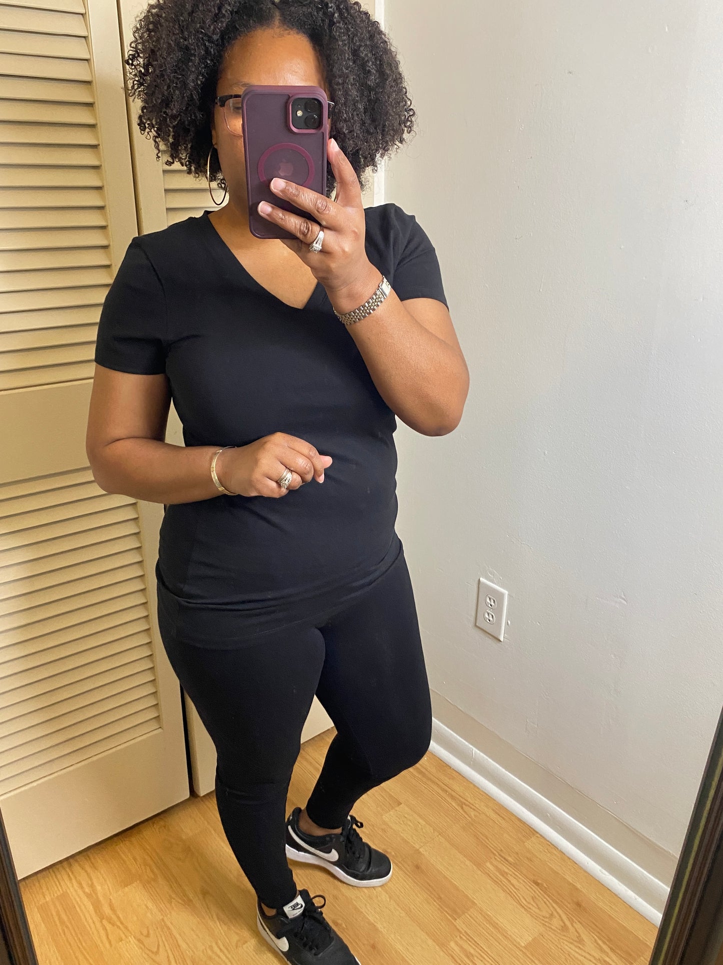 Black Short Sleeve Set