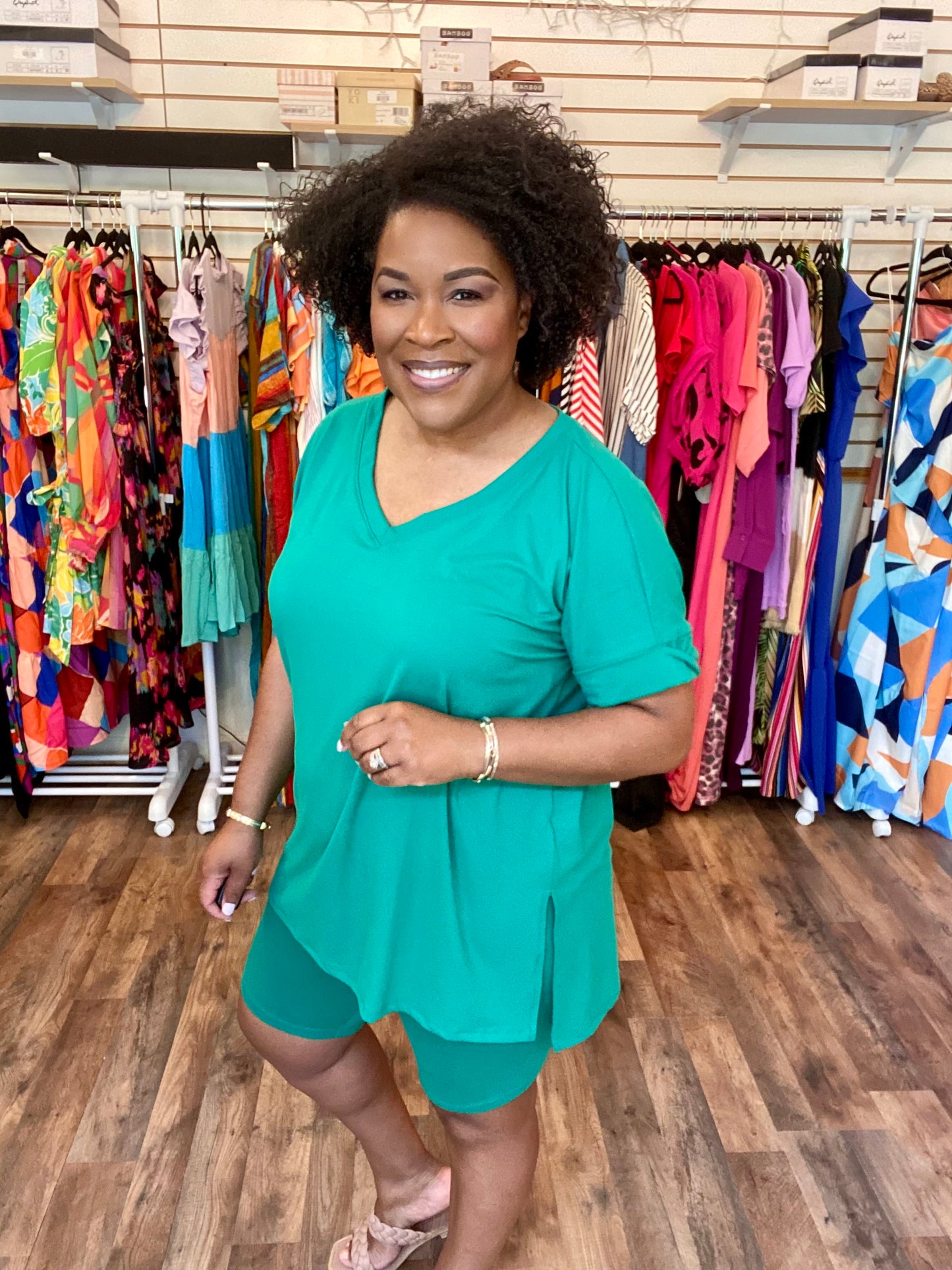 Kelly Green Biker Set (S-XL)