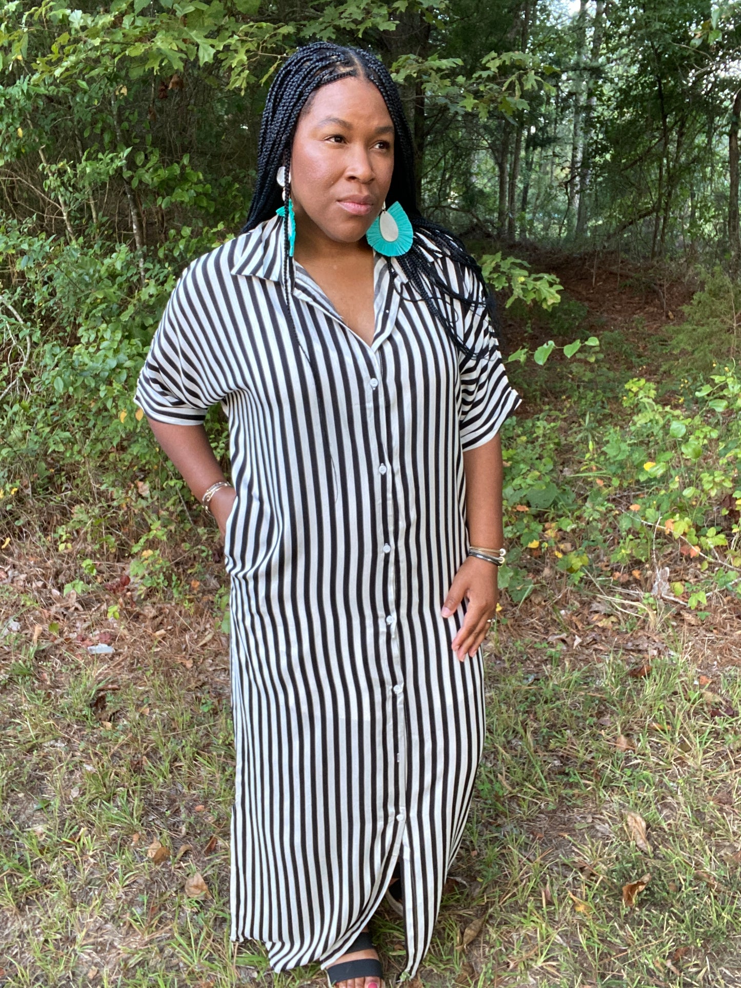 It's a Vibe Shirt Dress