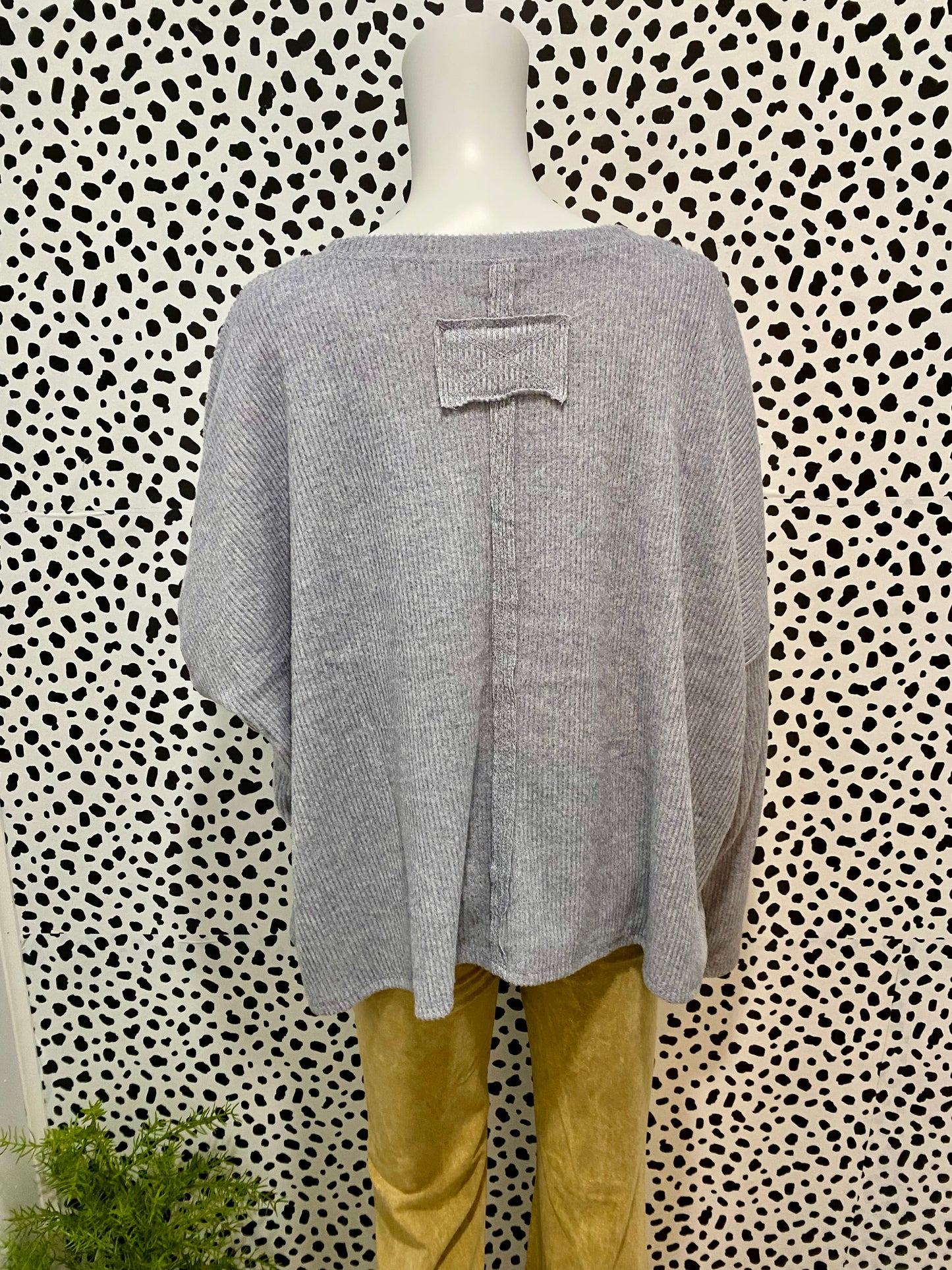 Gray Dolman Sweater