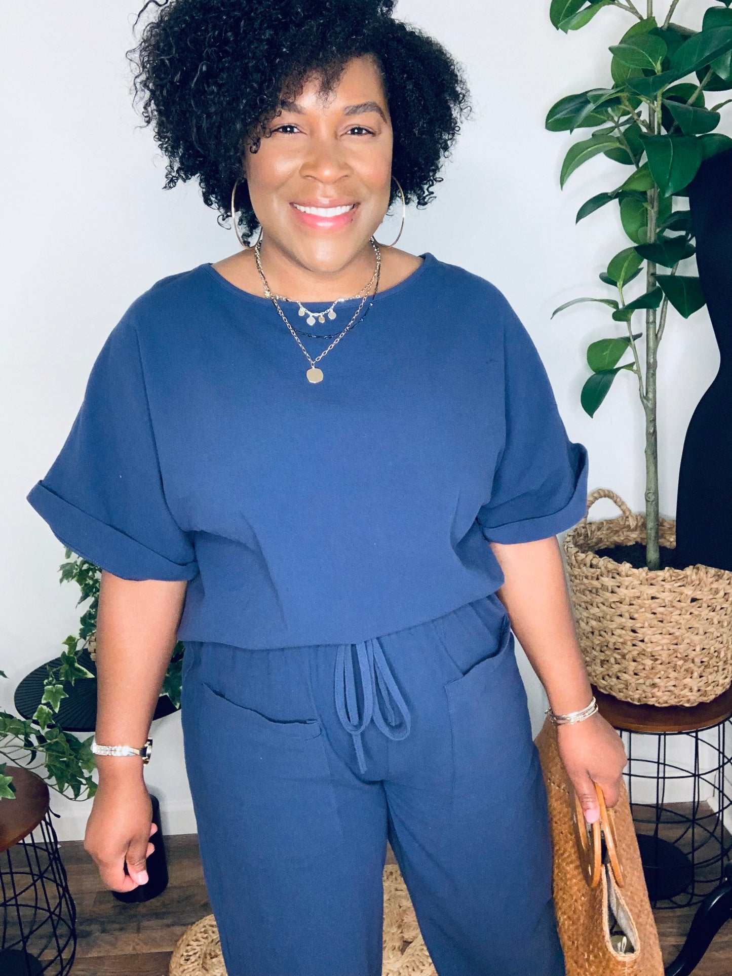 Preorder: Linen Cotton Blend Pants Set
