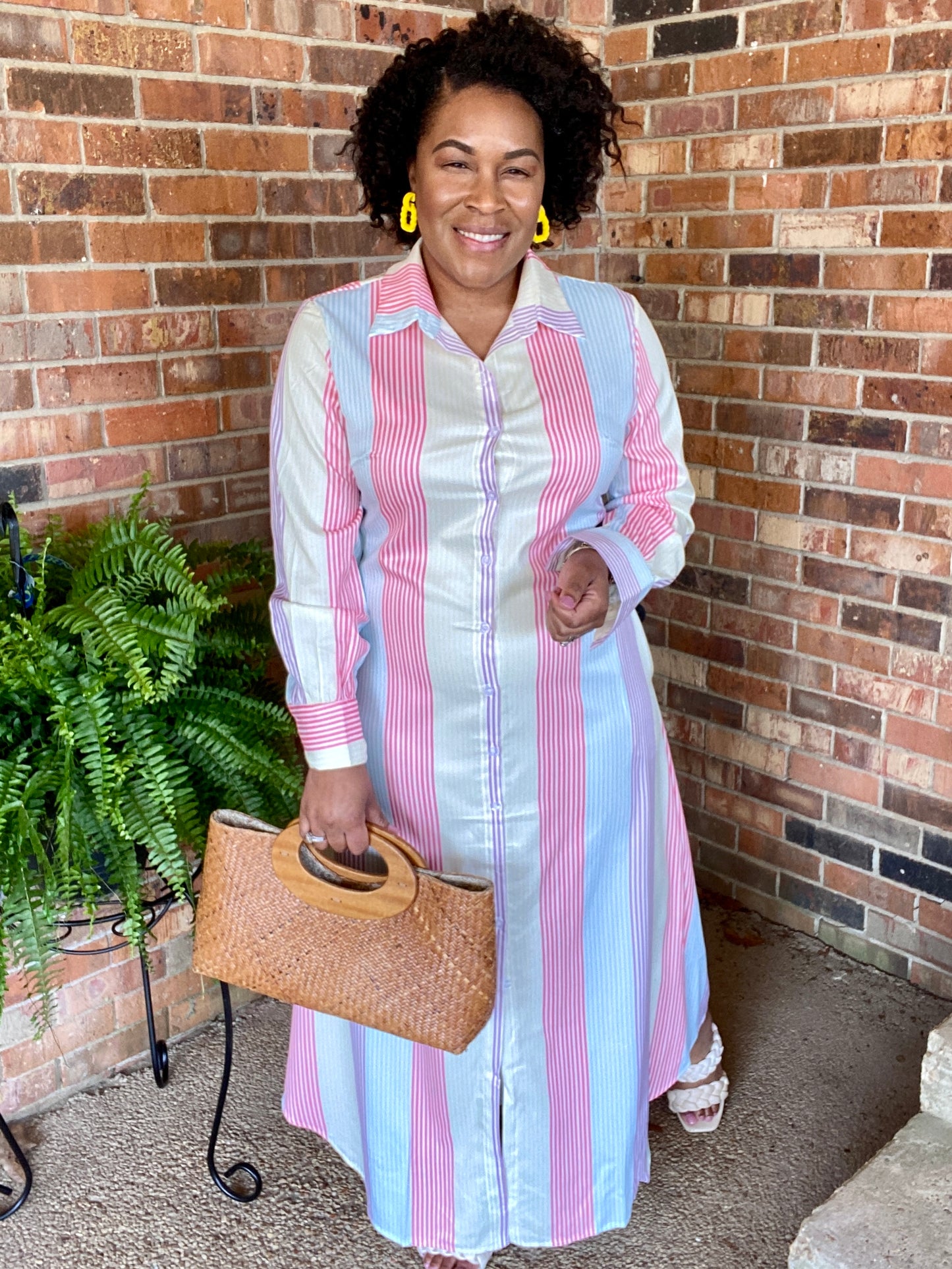 Multi Stripe Maxi Dress