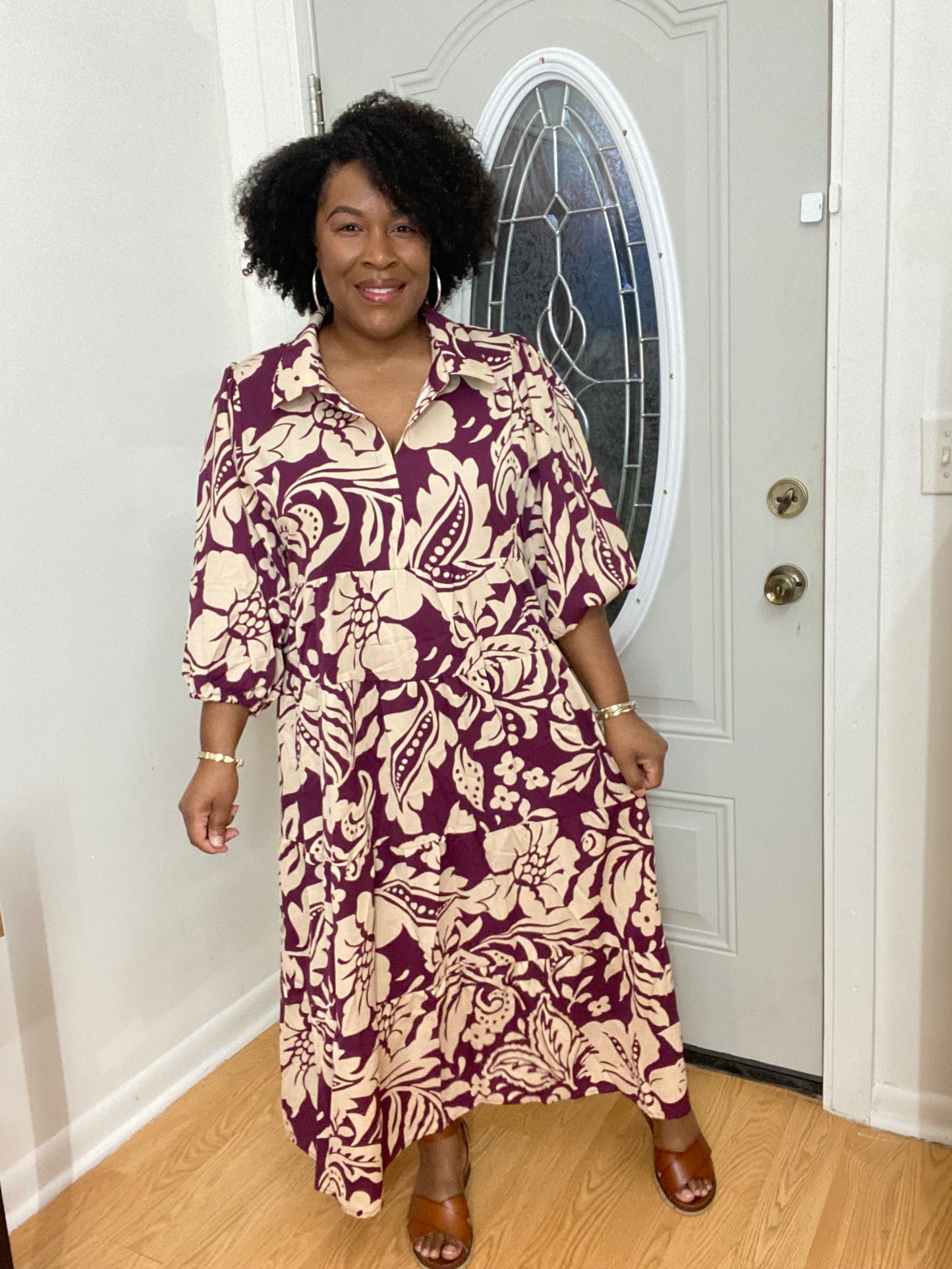 Floral Print Midi
