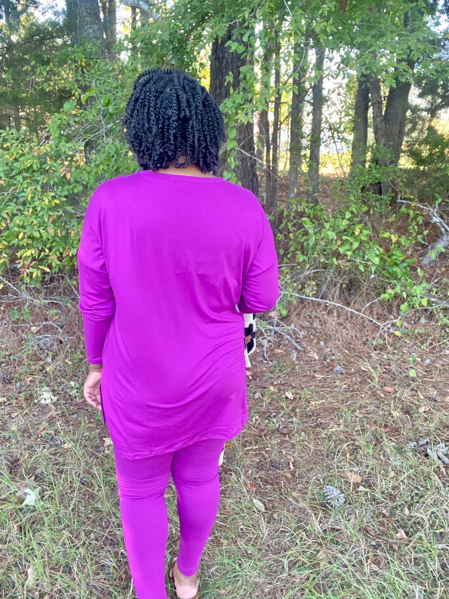 Long Sleeve Plum Lounge Set