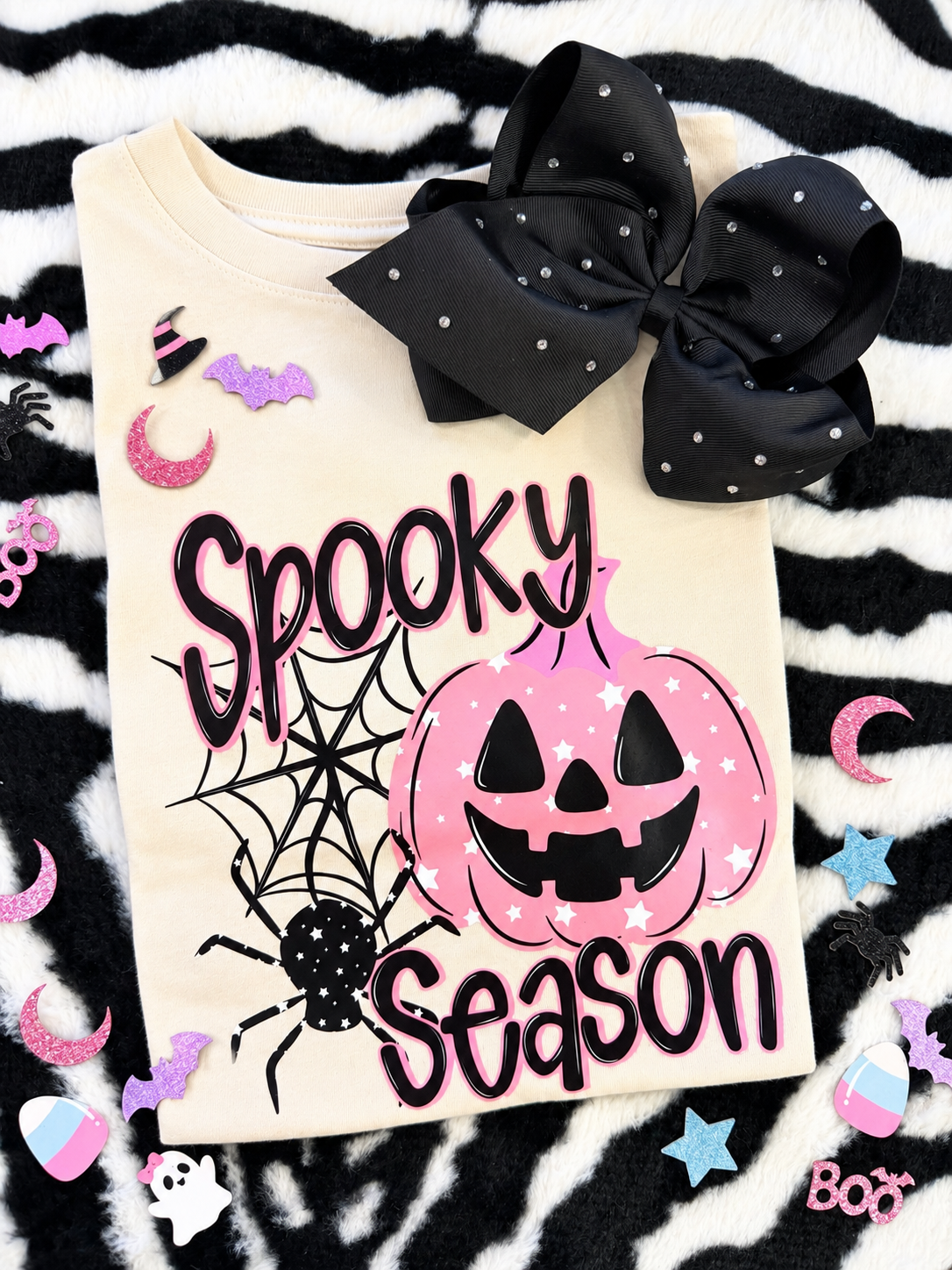 Spooky Season Pink Pumpkin Tee