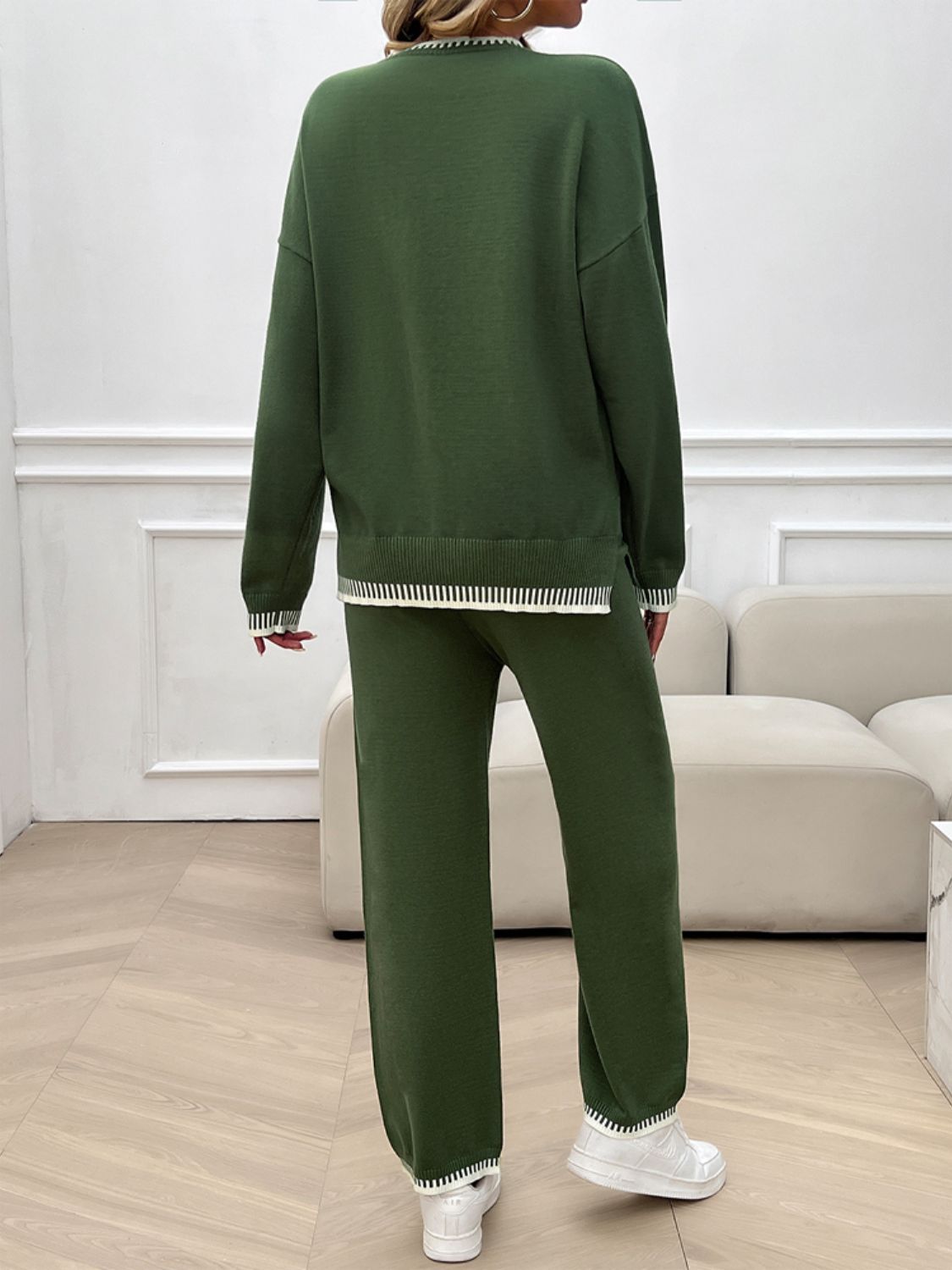 Preorder: Round Neck Sweater Set