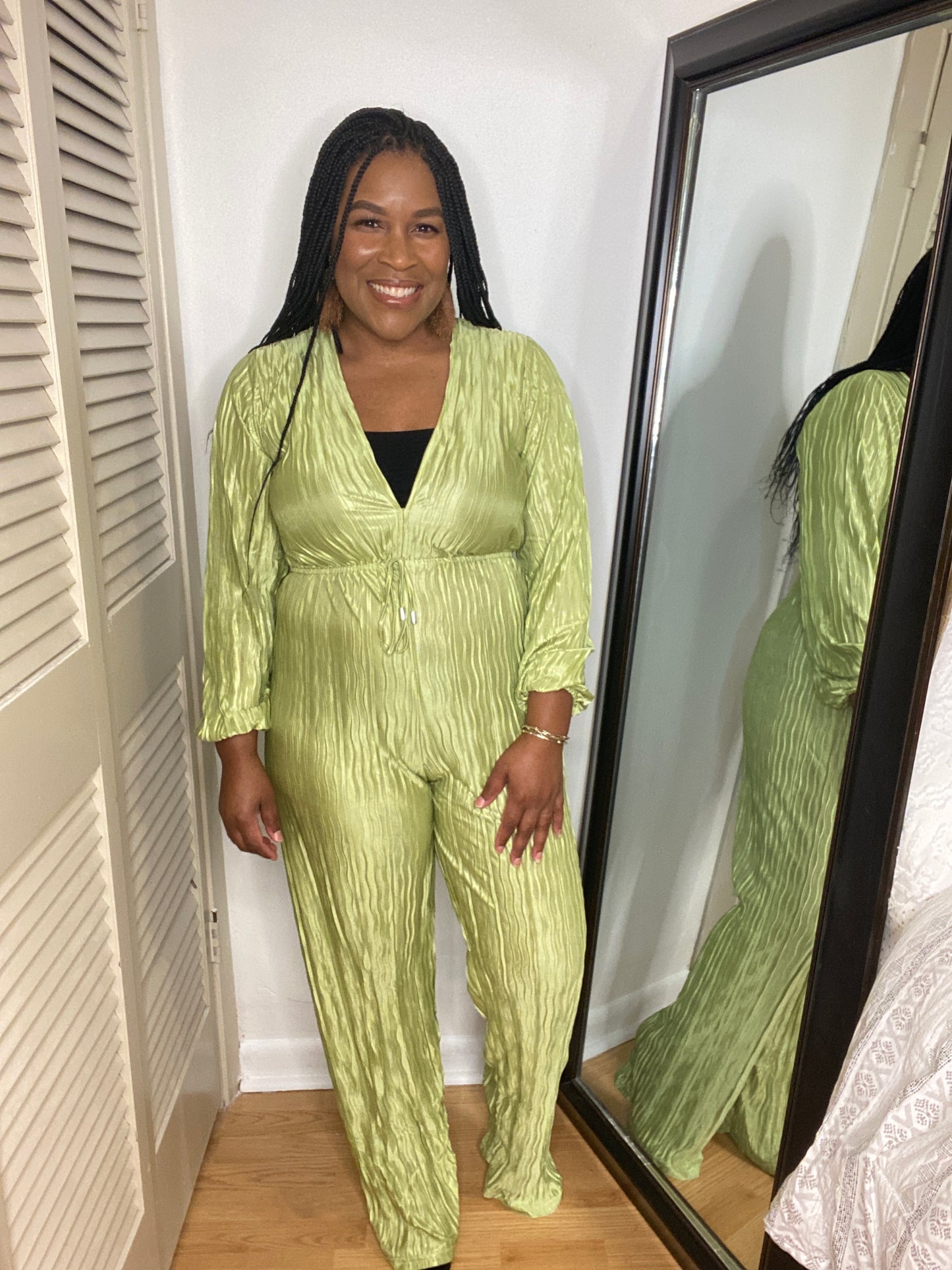 Green Wide Leg Jumpsuit