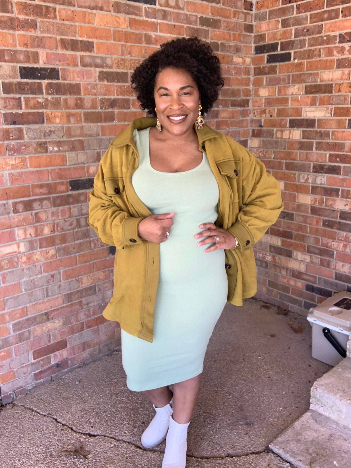 Olive Mustard Shacket
