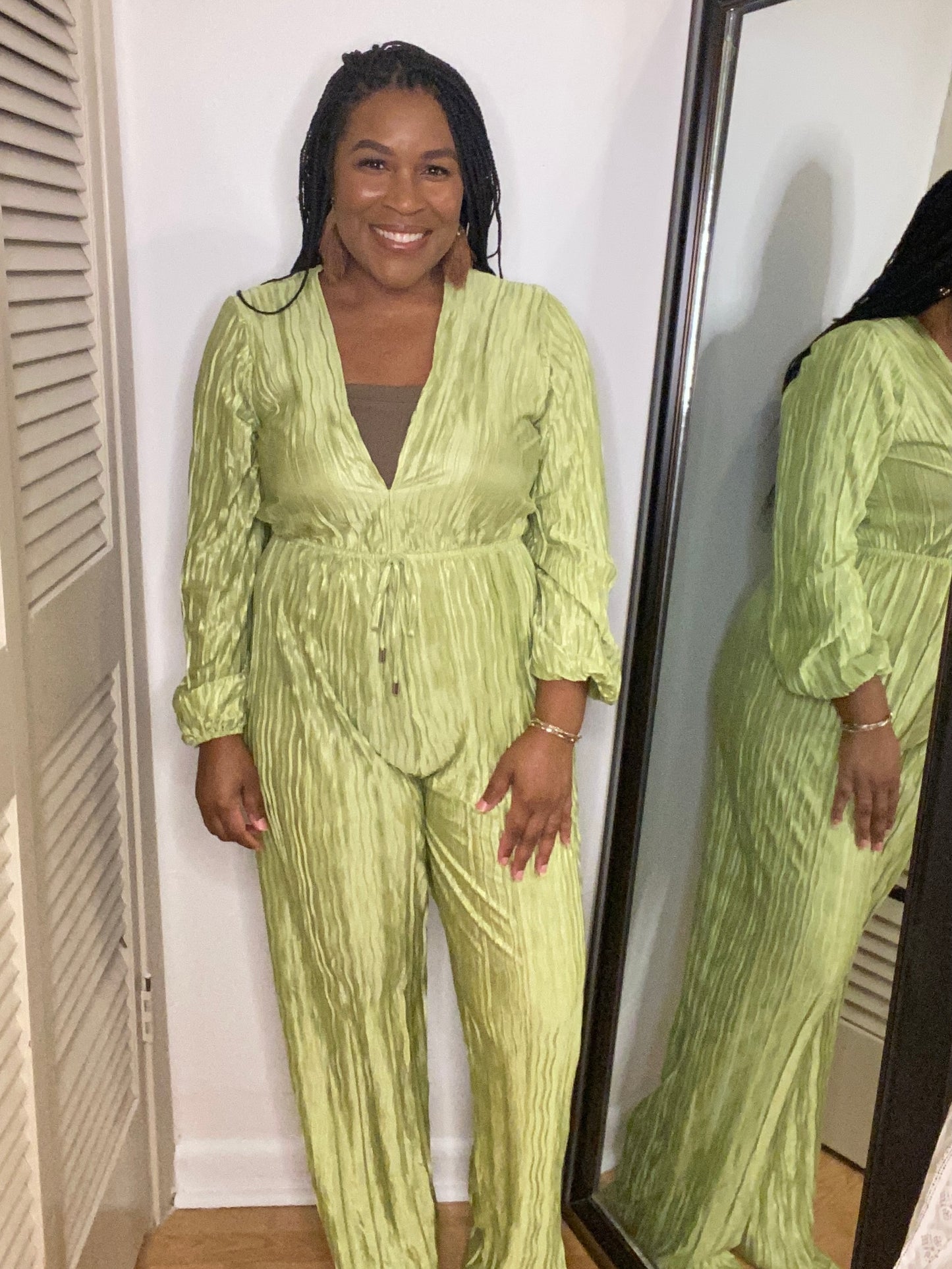 Green Wide Leg Jumpsuit