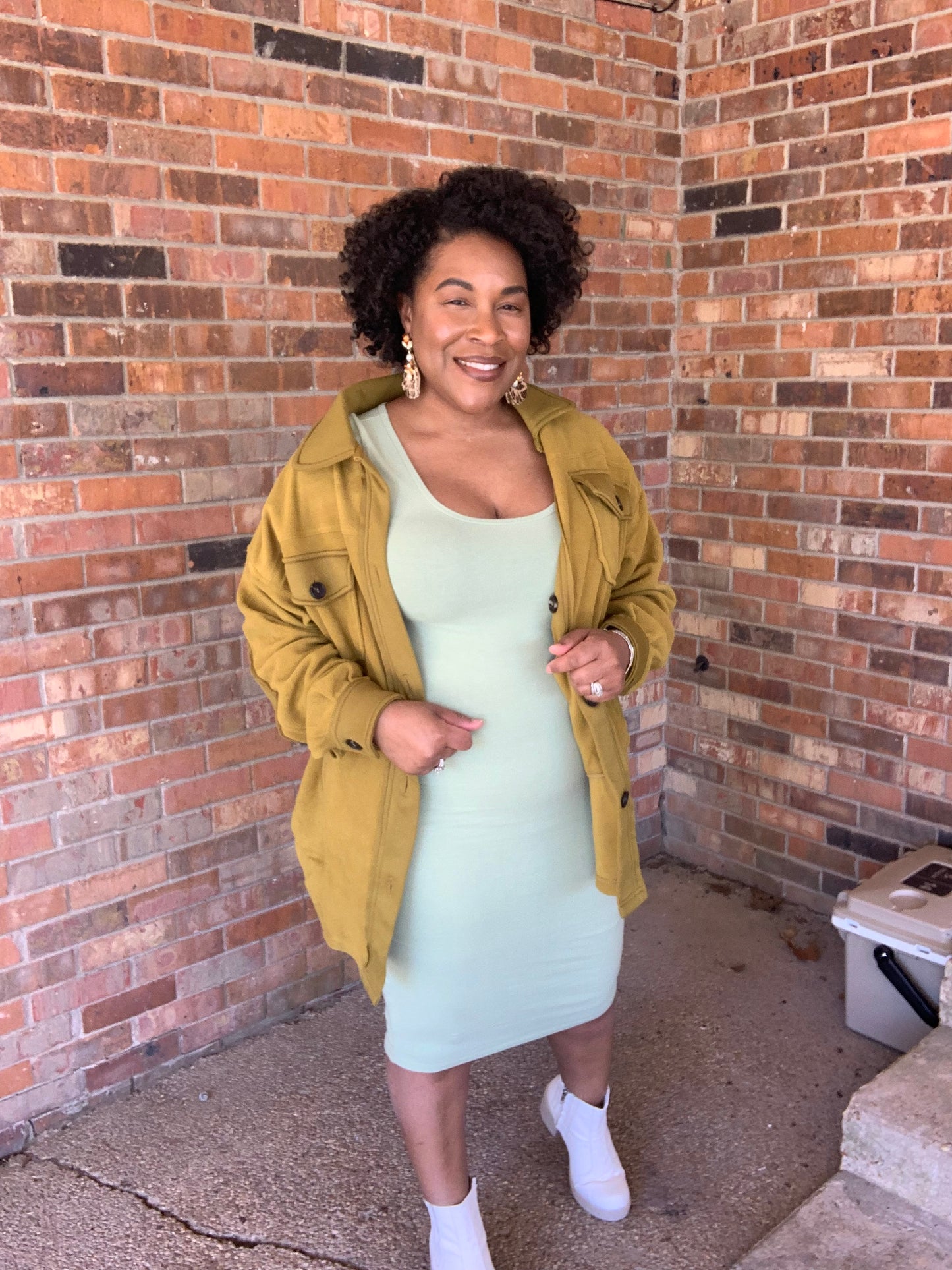 Olive Mustard Shacket