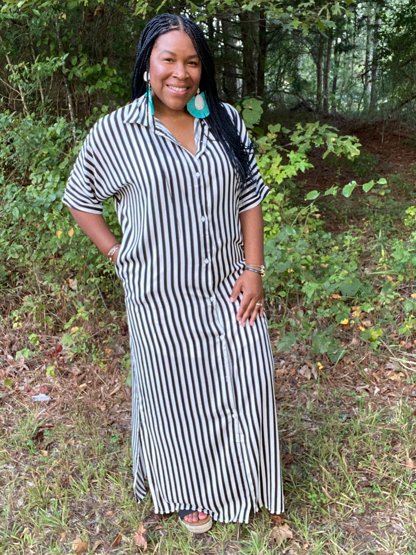 It's a Vibe Shirt Dress
