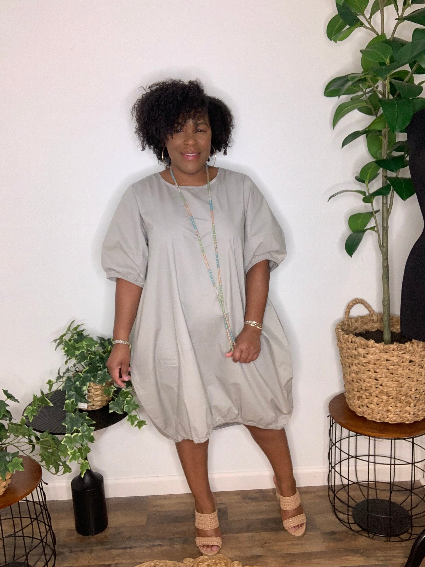 Grey Bubble Dress