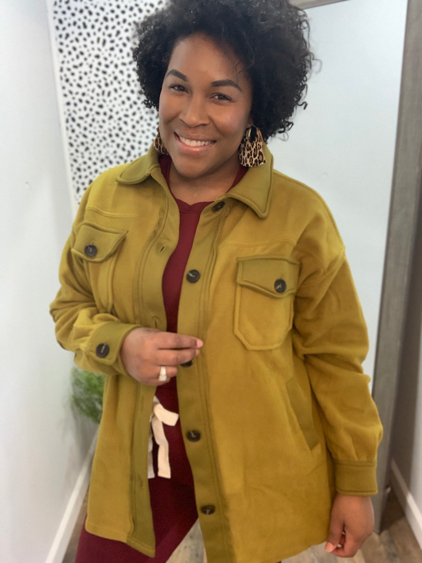 Olive Mustard Shacket