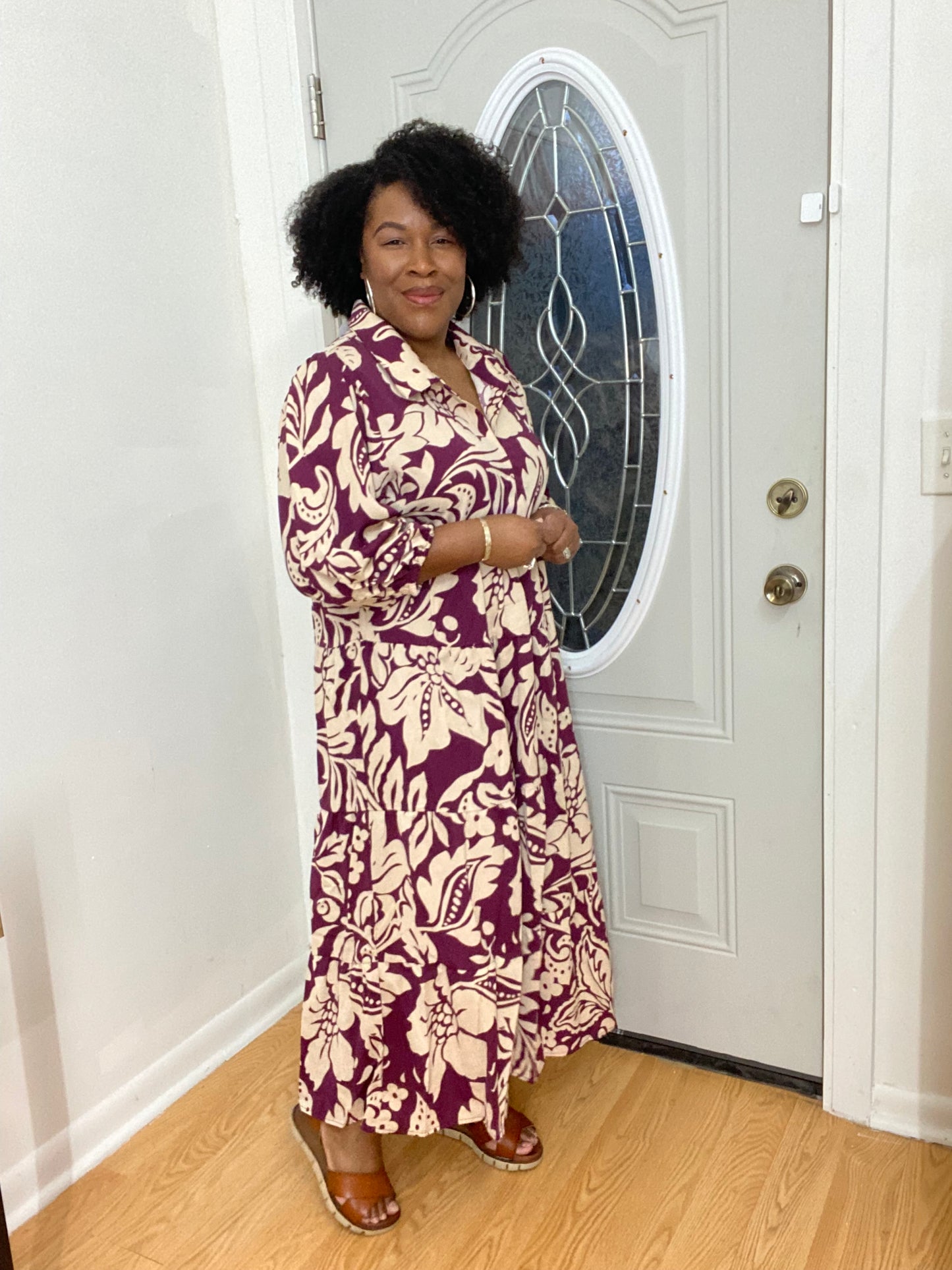 Floral Print Midi
