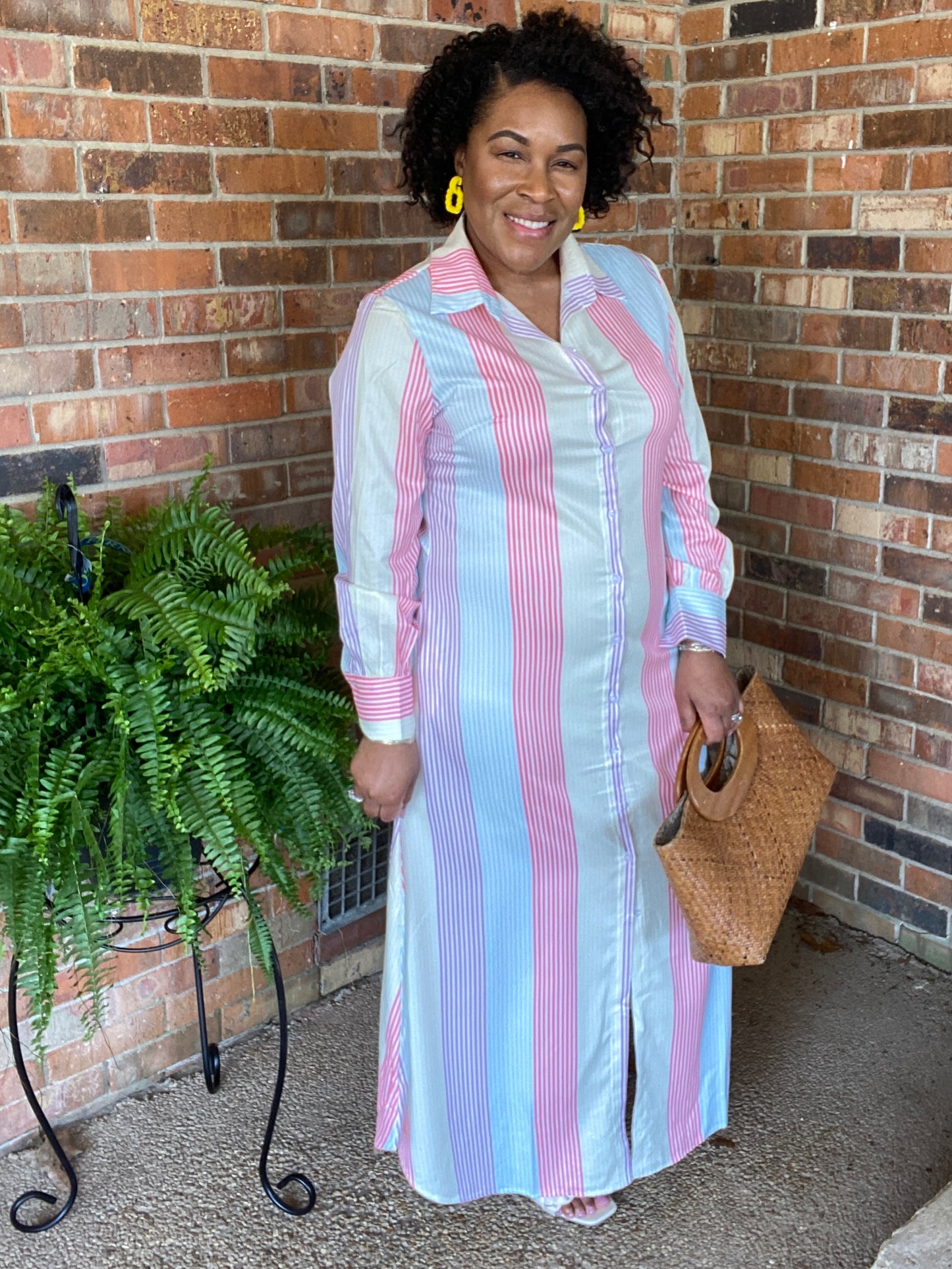 Multi Stripe Maxi Dress