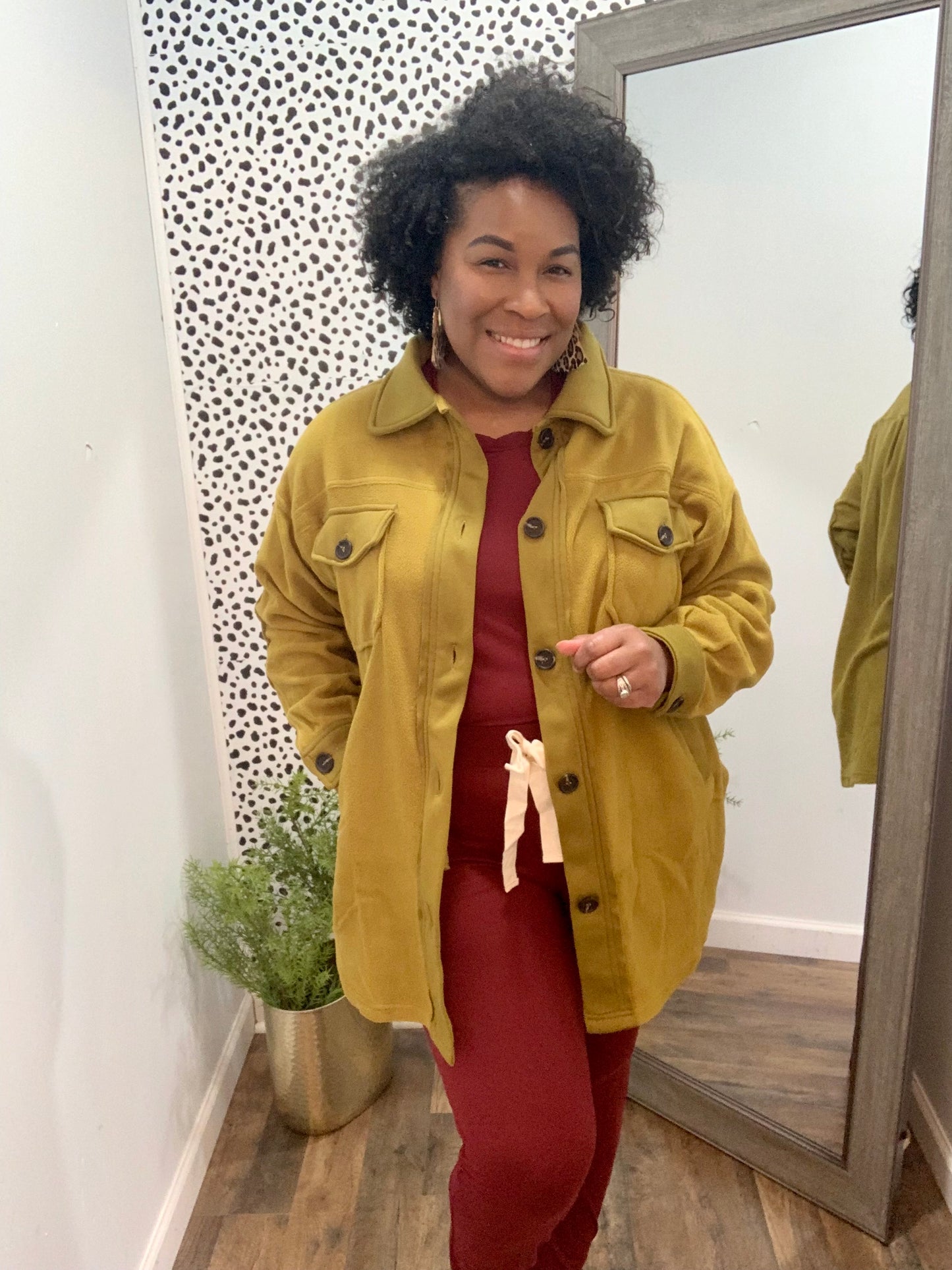 Olive Mustard Shacket