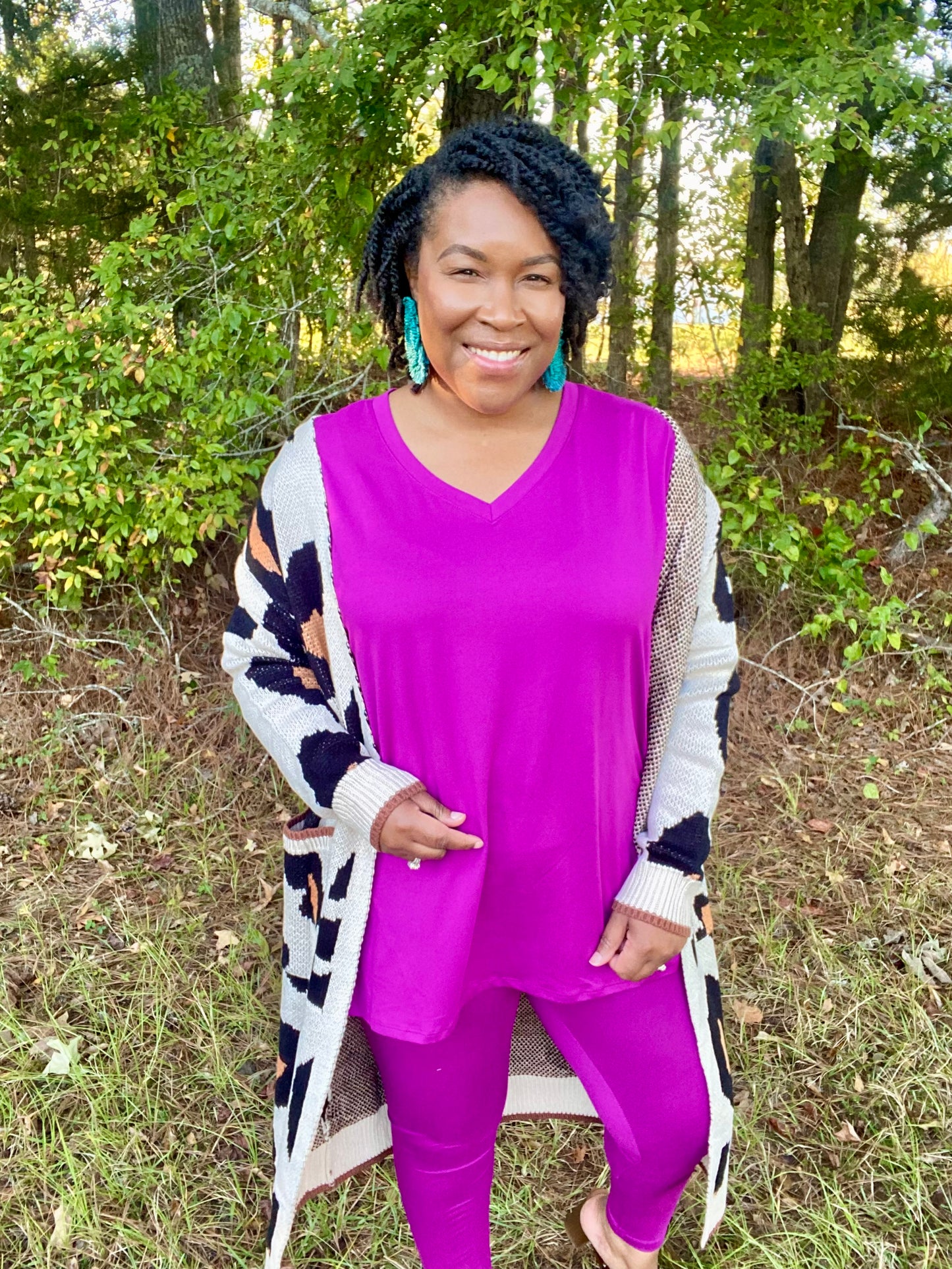 Long Sleeve Plum Lounge Set