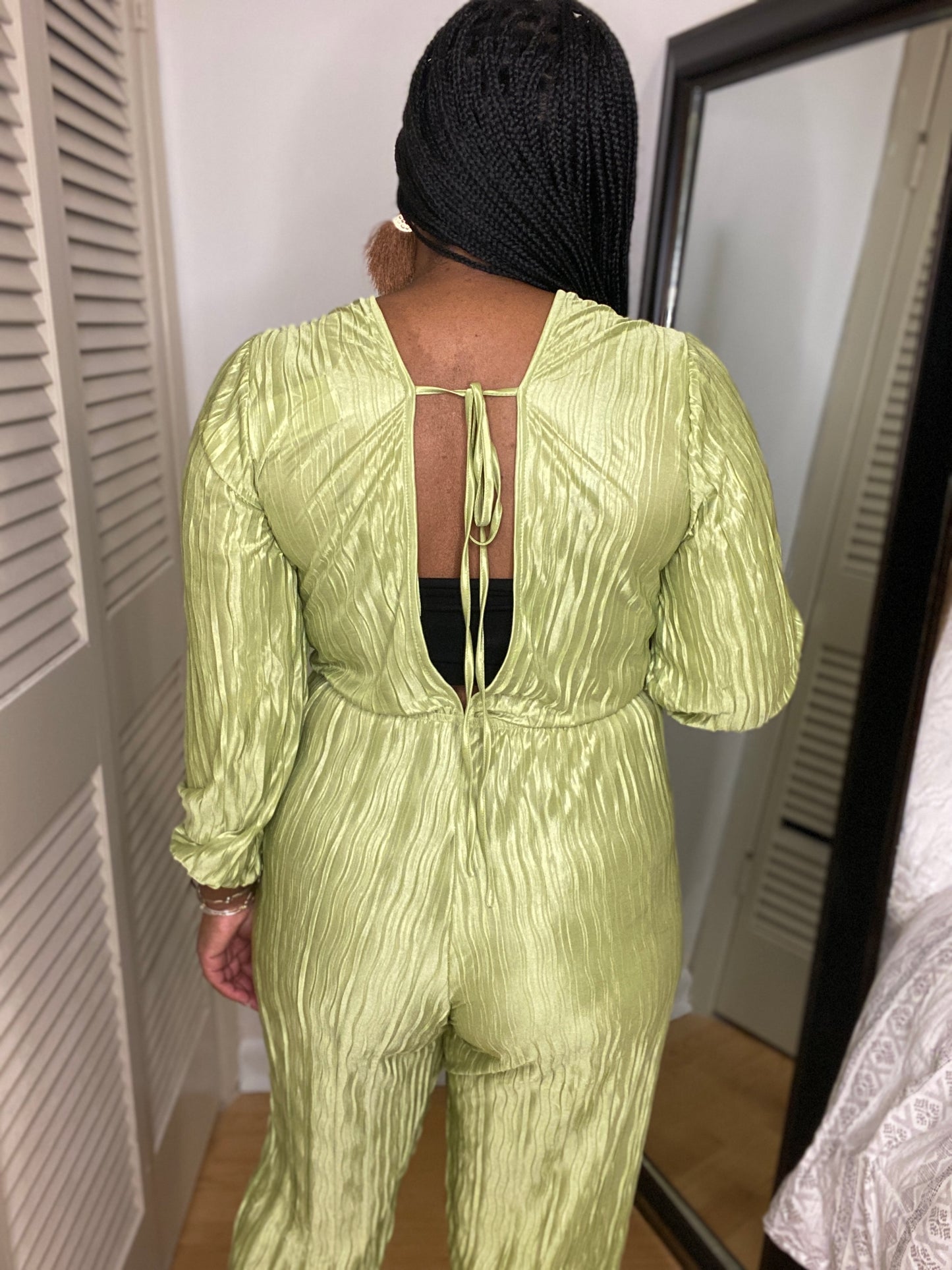 Green Wide Leg Jumpsuit