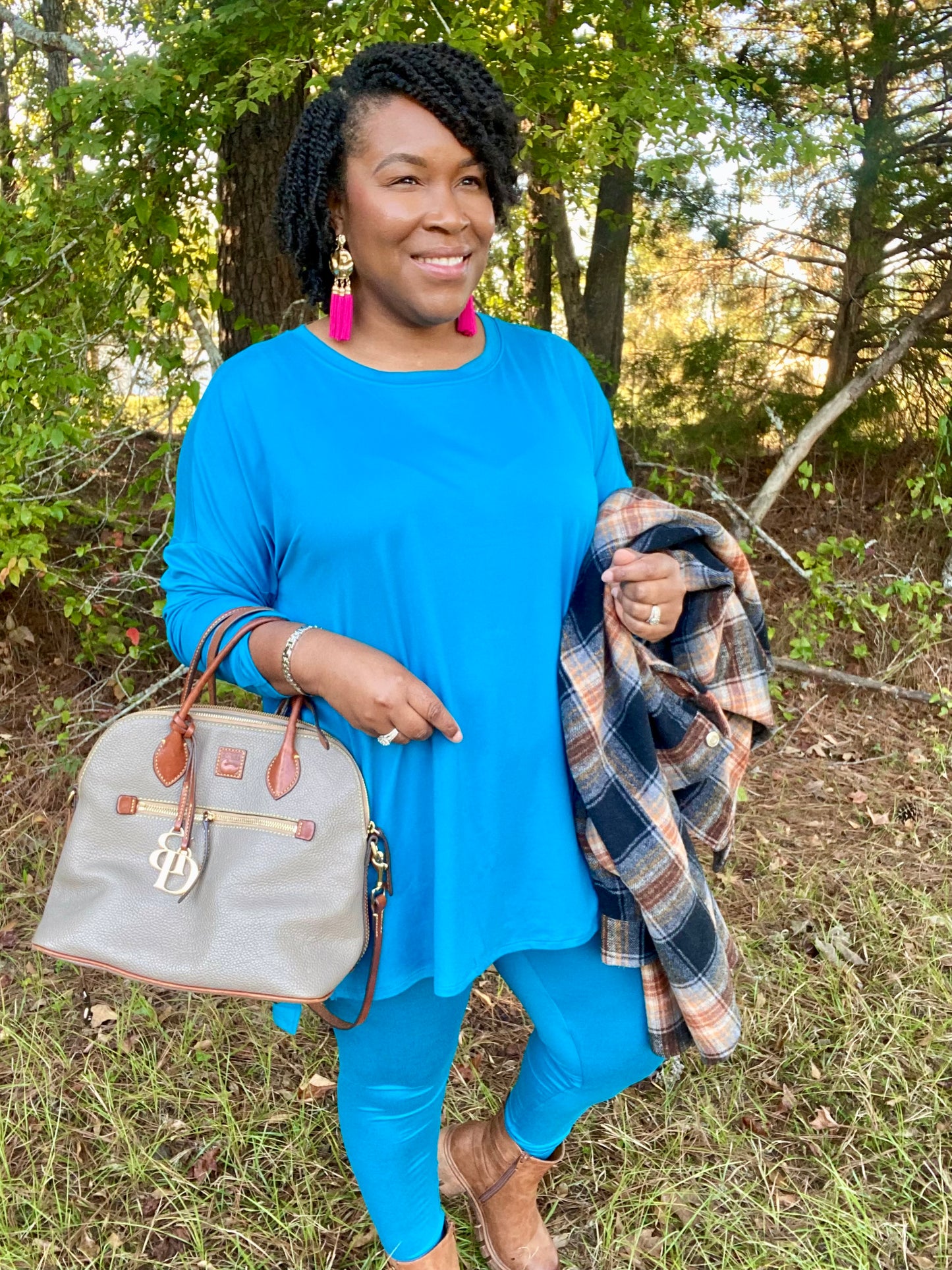 Long Sleeve Ocean Teal Lounge Set