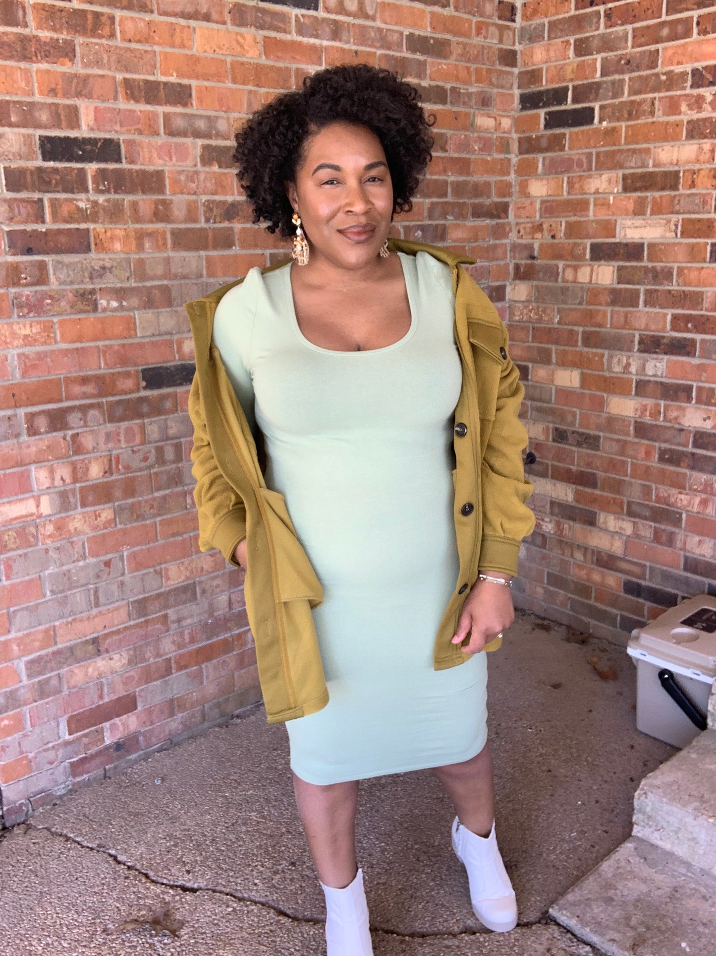 Olive Mustard Shacket