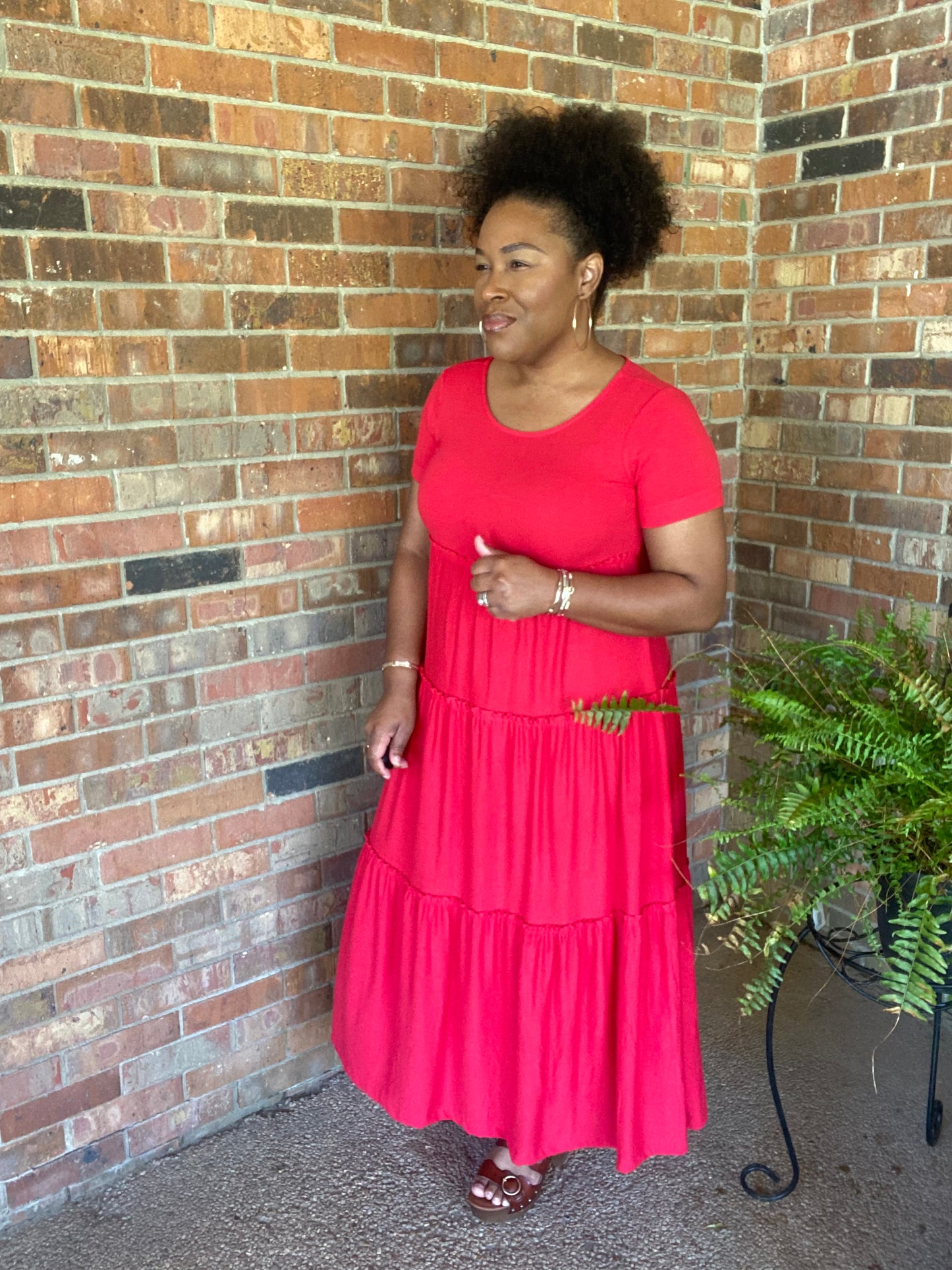 Ruby Tiered Midi Dress