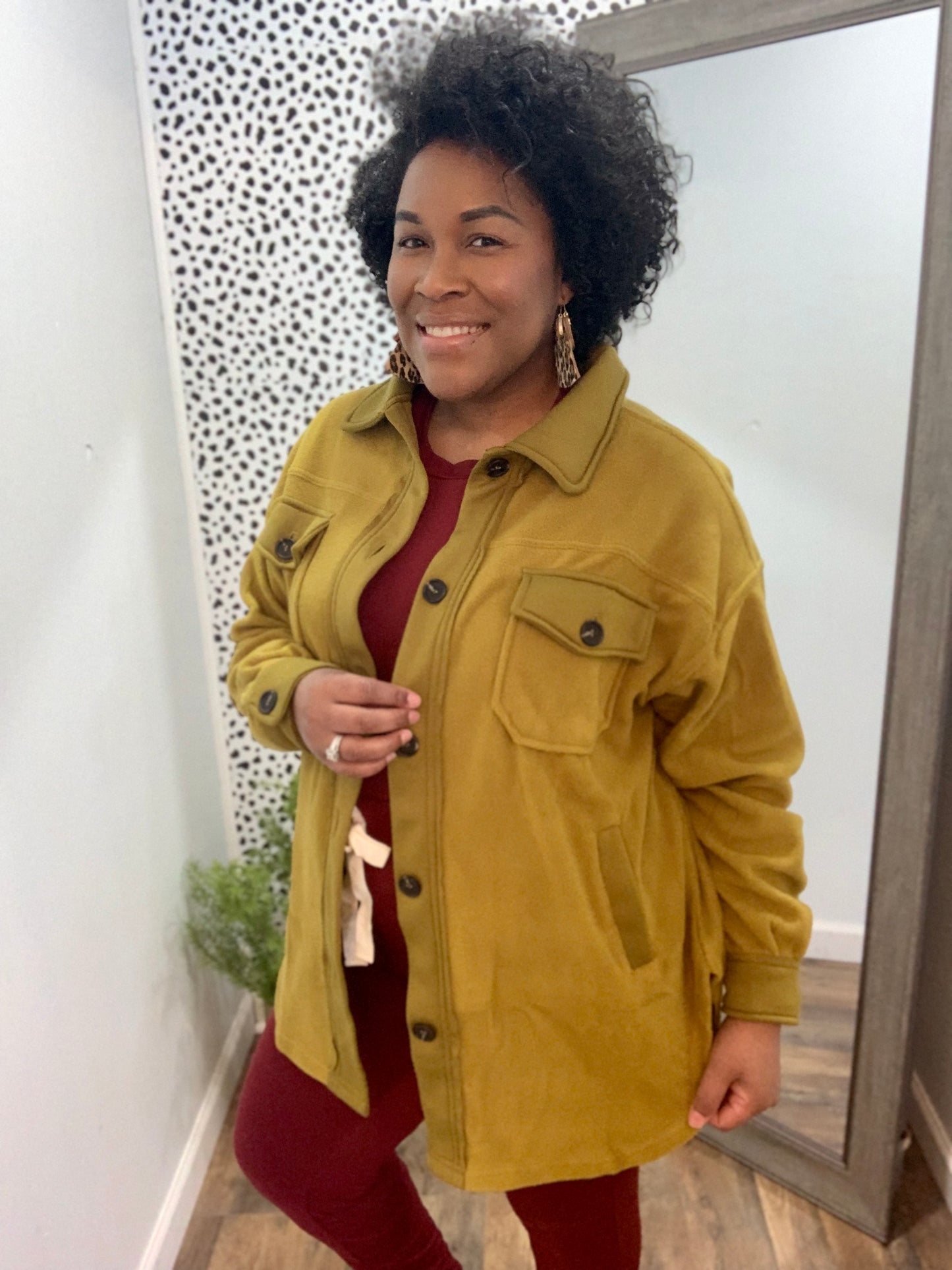 Olive Mustard Shacket