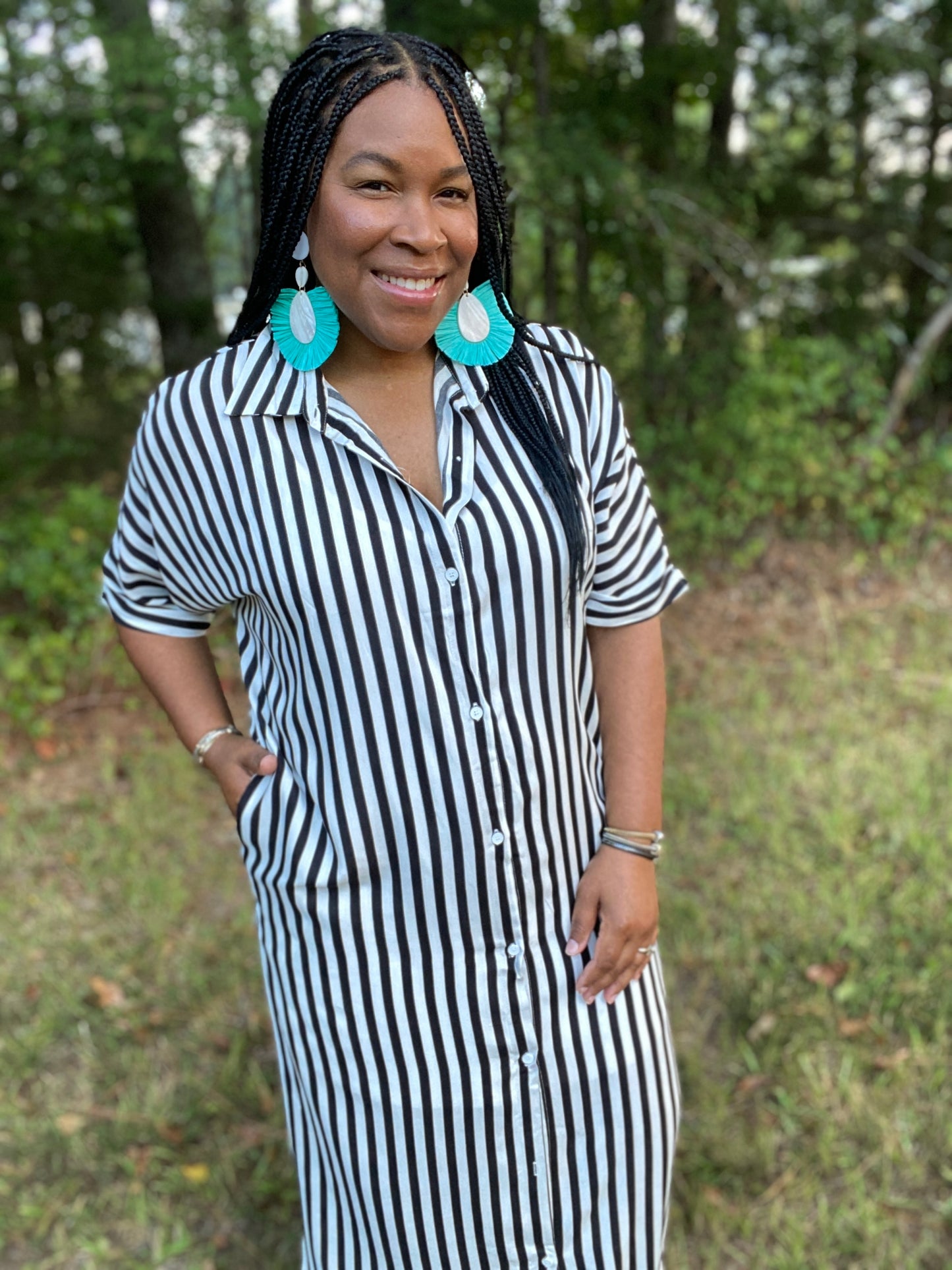 It's a Vibe Shirt Dress