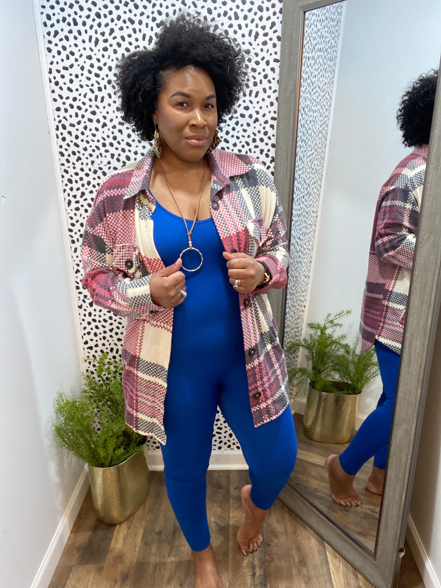 Zenana Ribbed Bodysuit - Blue