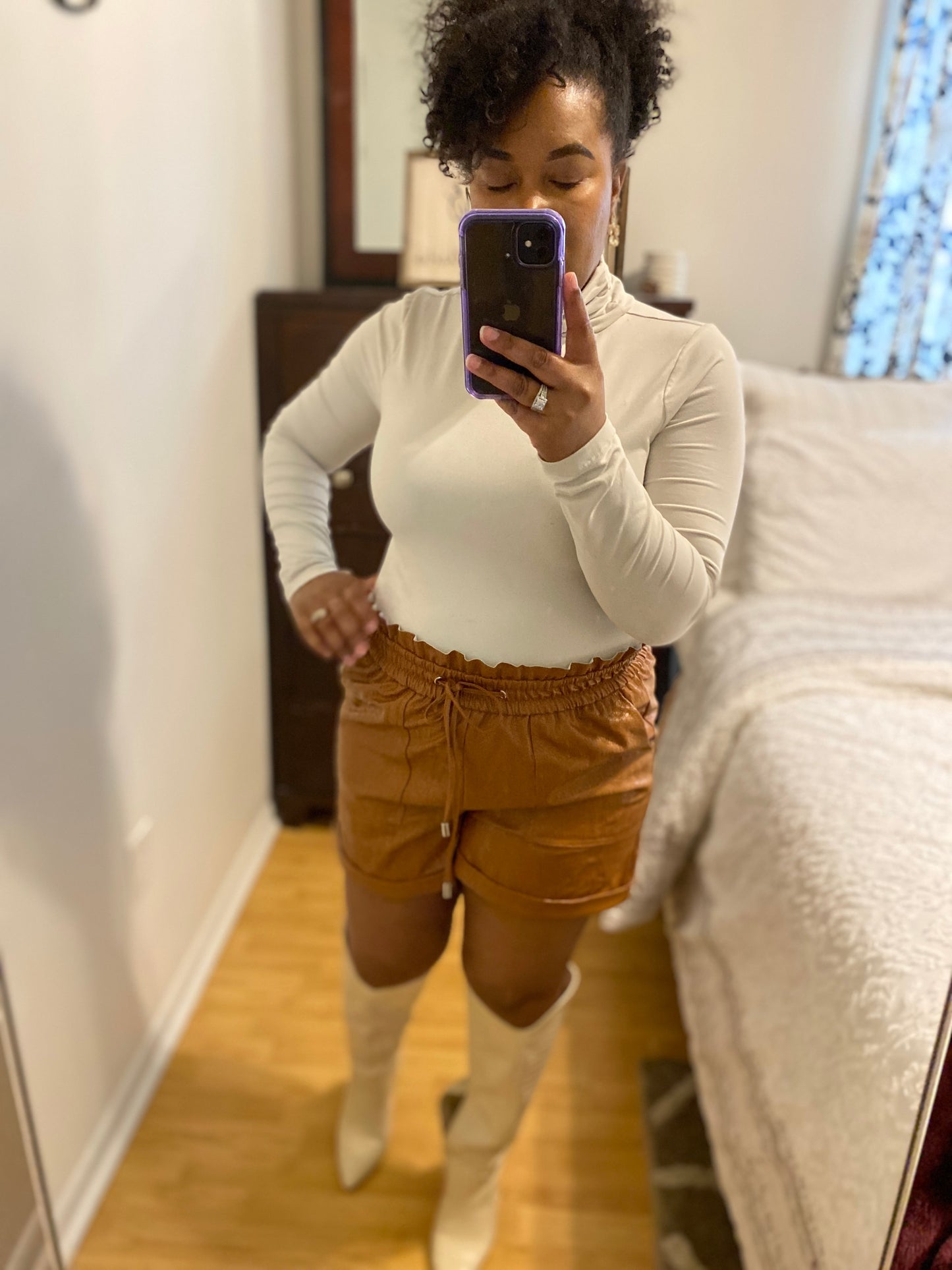 Leather Shorts