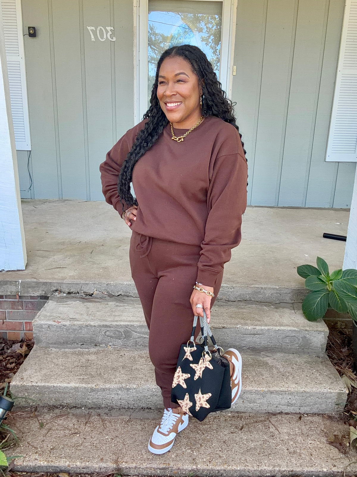 Brown Jogger Set