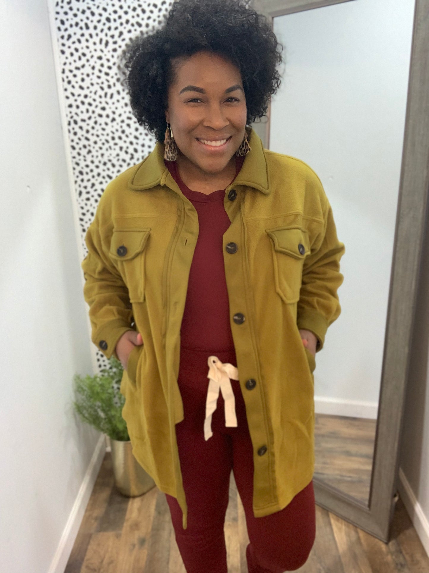 Olive Mustard Shacket