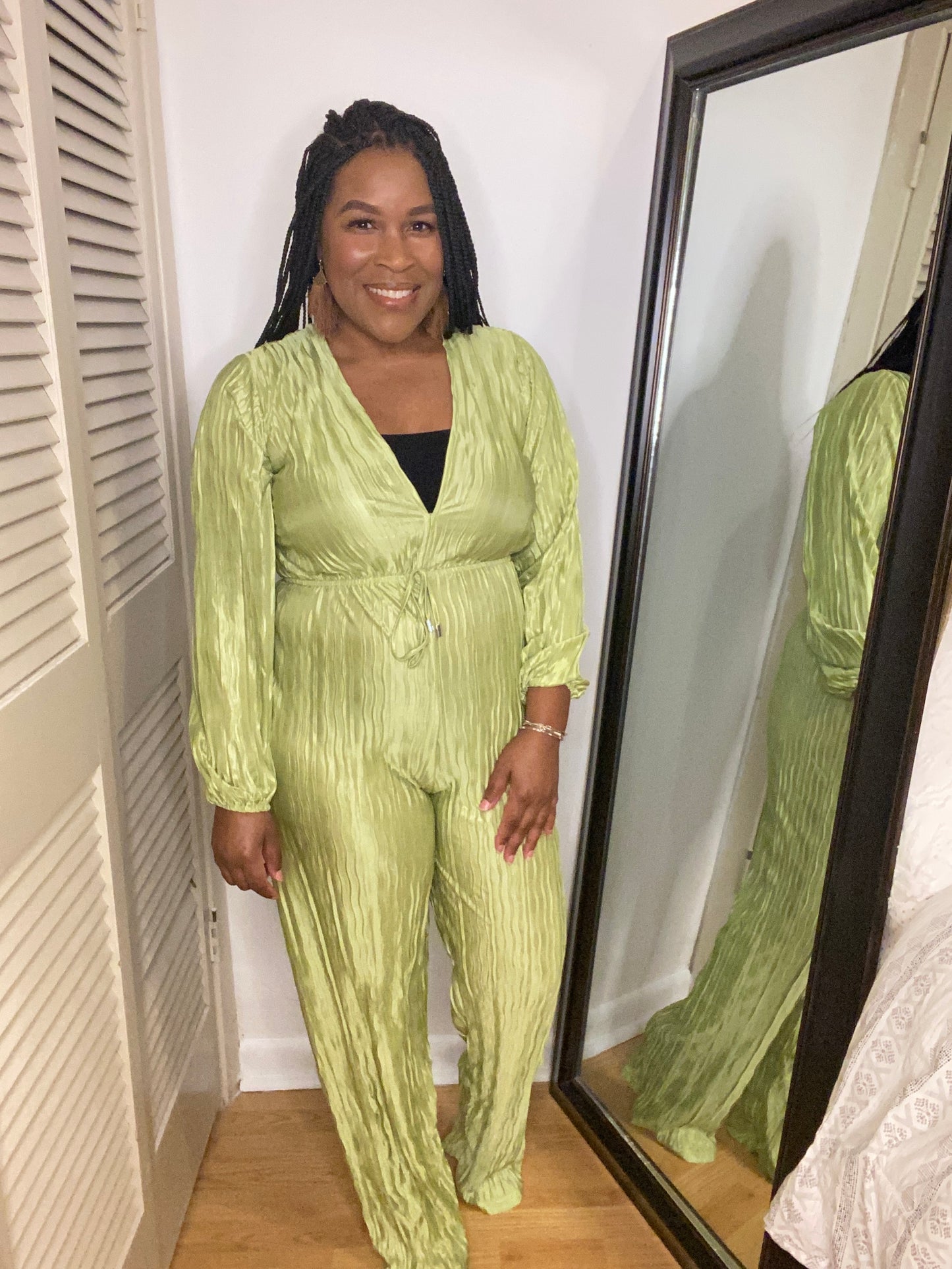 Green Wide Leg Jumpsuit