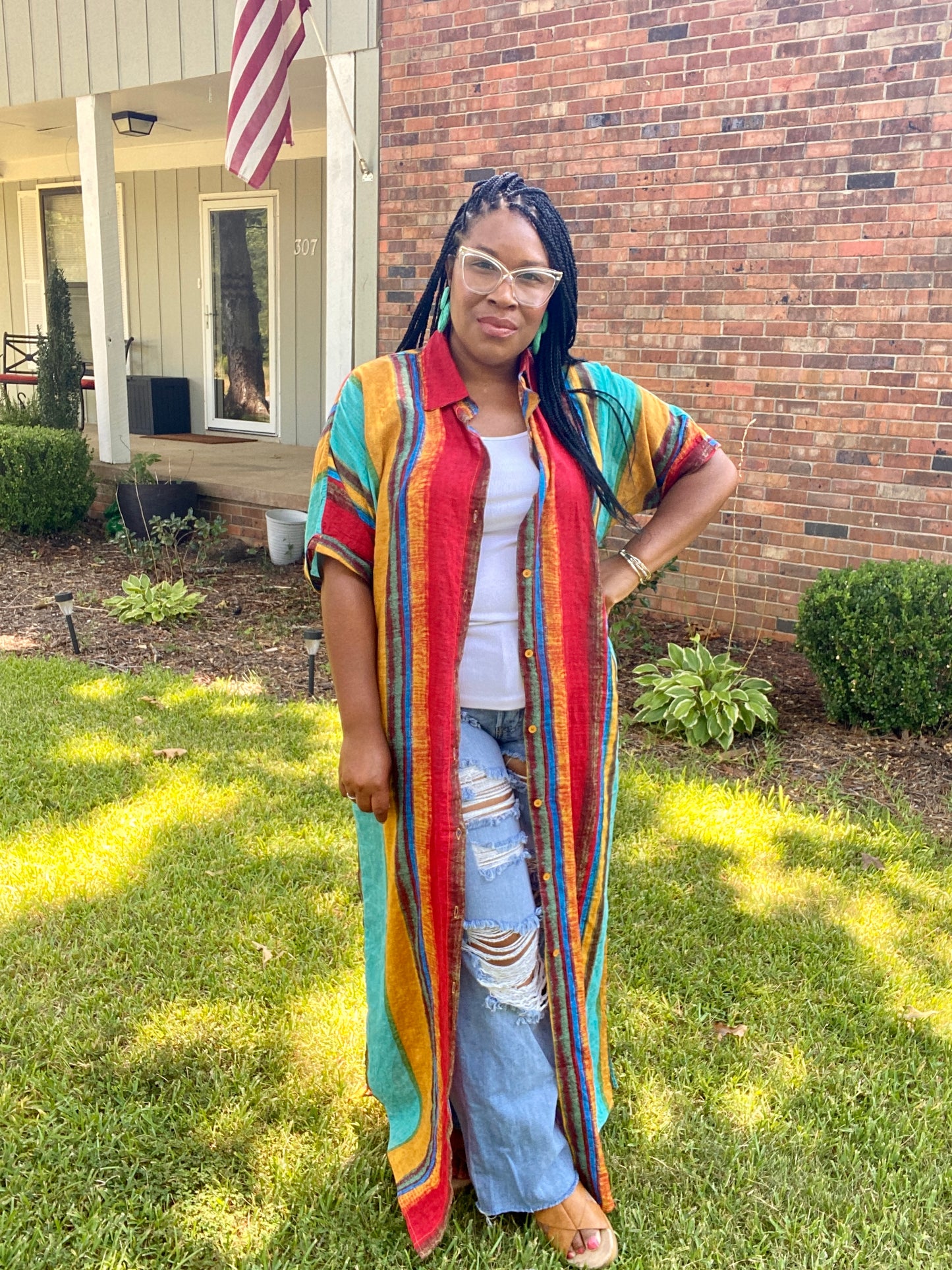 Stripe Multi Color Dress
