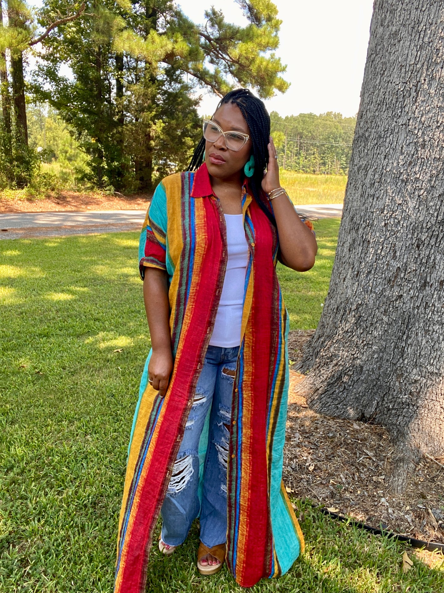 Stripe Multi Color Dress