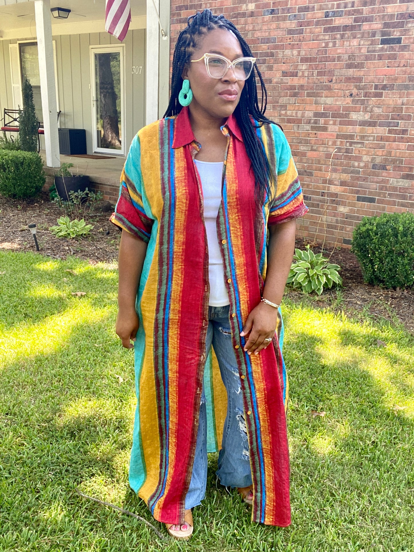 Stripe Multi Color Dress