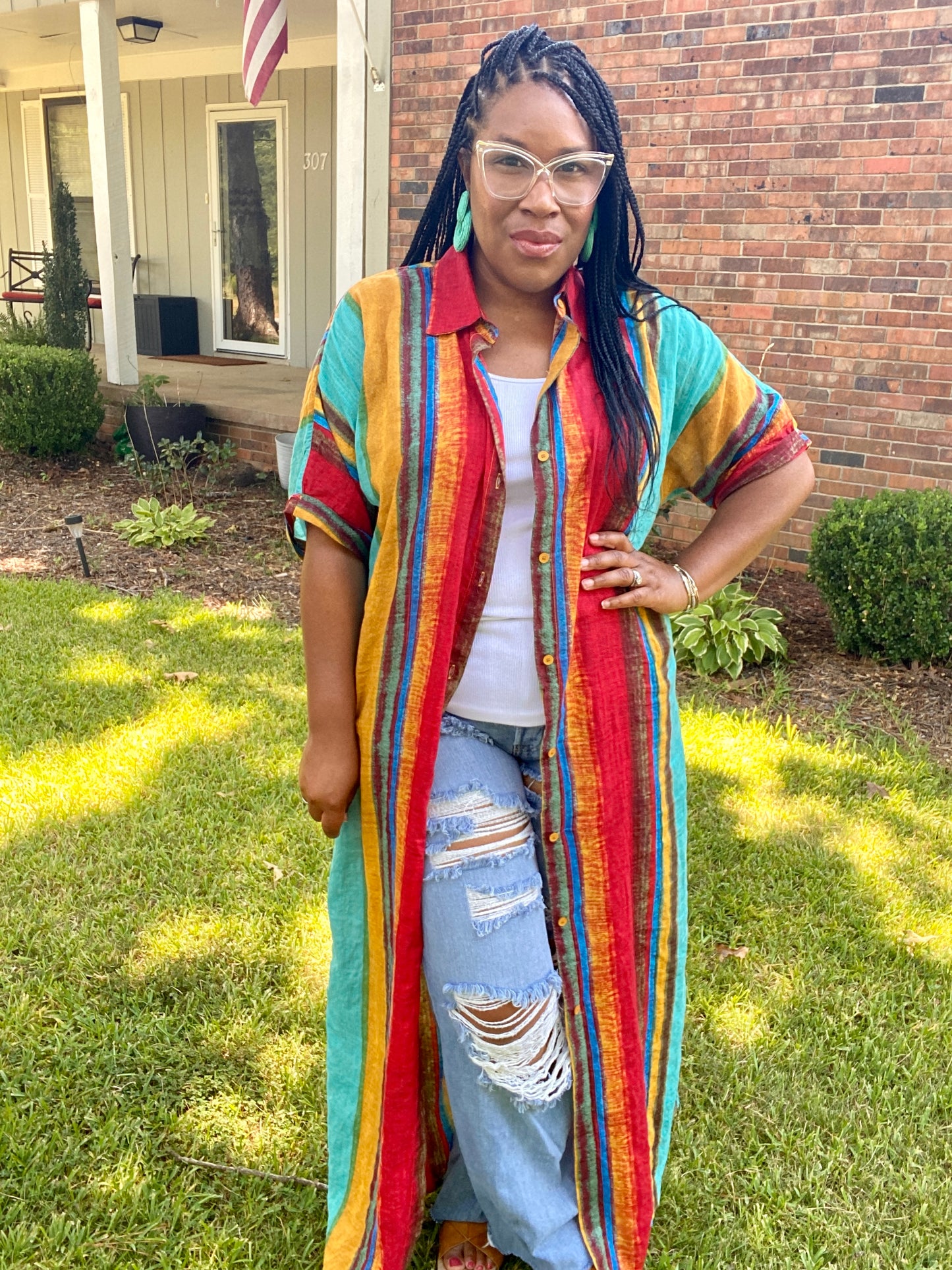 Stripe Multi Color Dress
