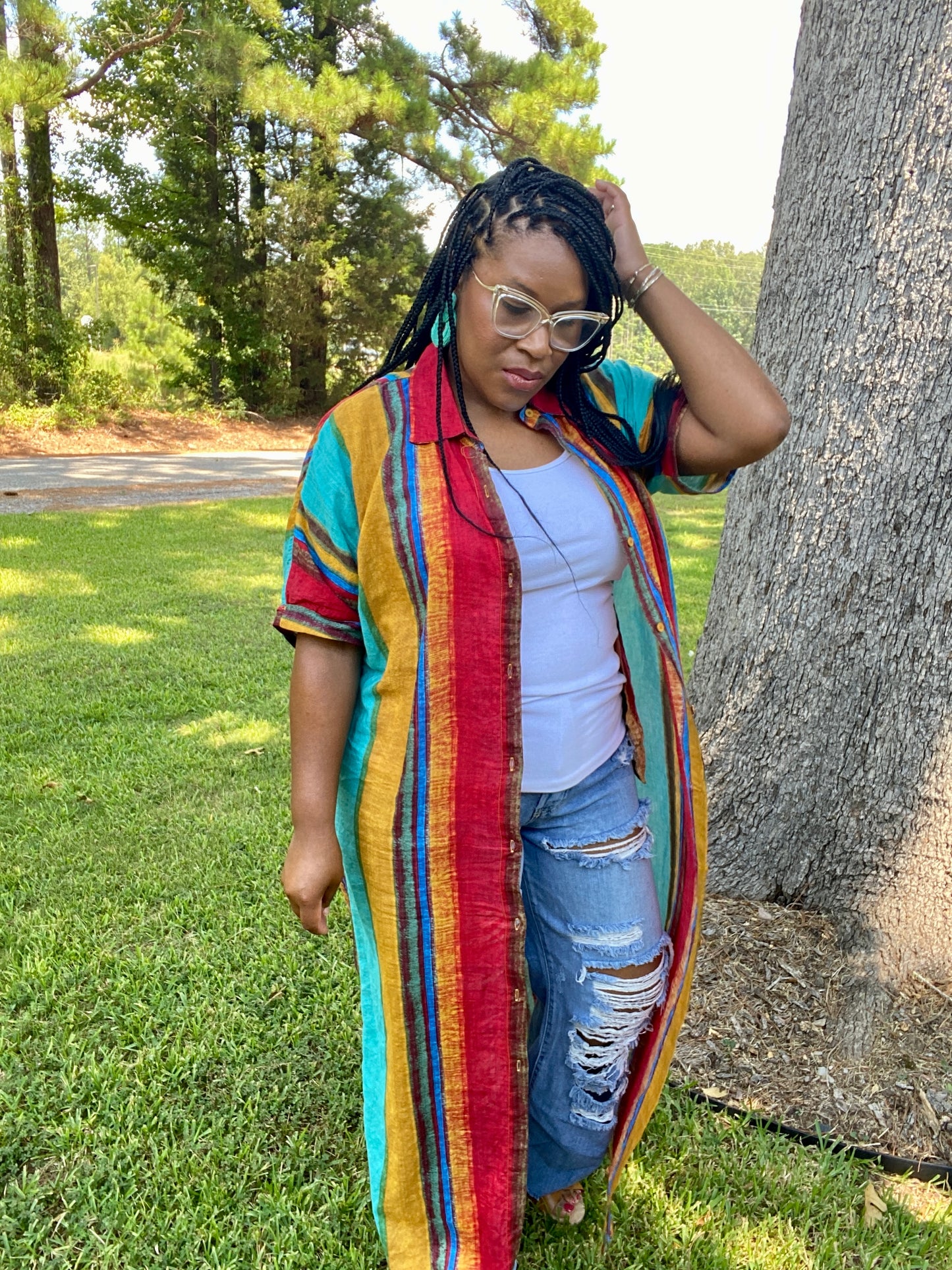 Stripe Multi Color Dress