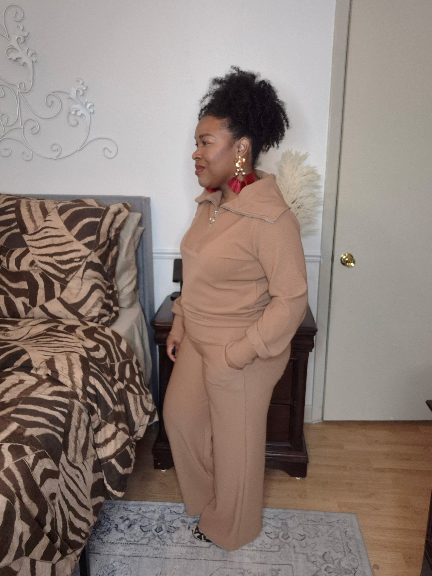 Camel Front Zipper Set