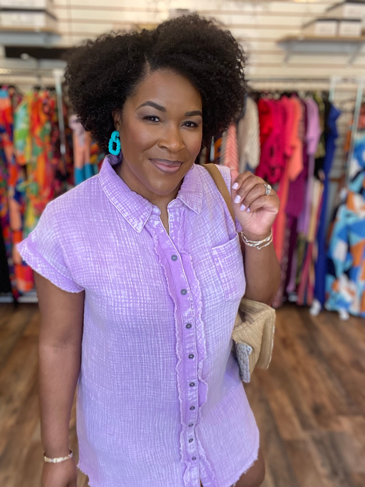 Lavender Linen Dress