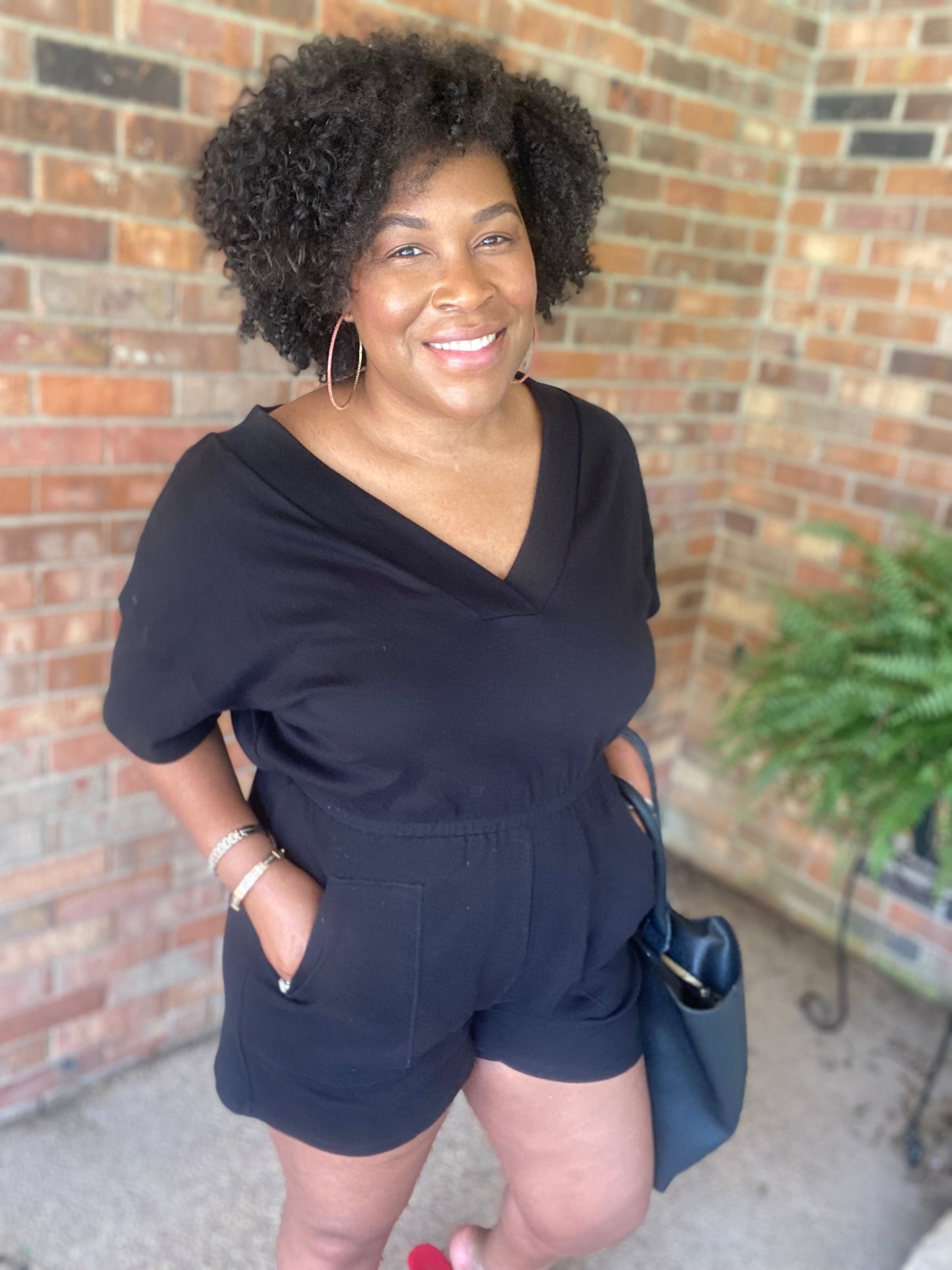 Drop Shoulder Romper