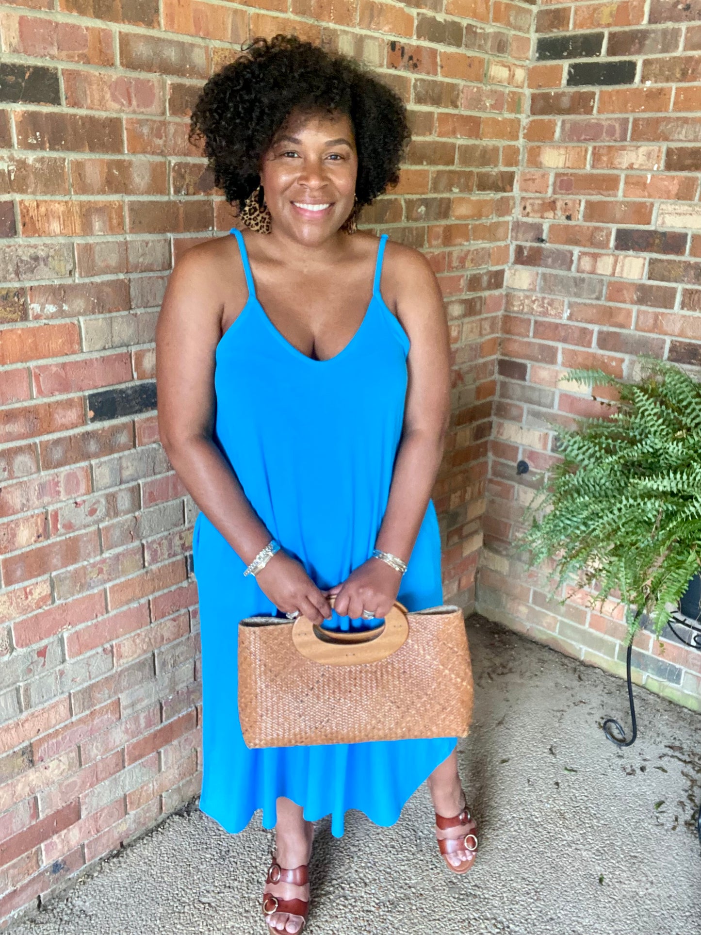Blue Cami Maxi Dress