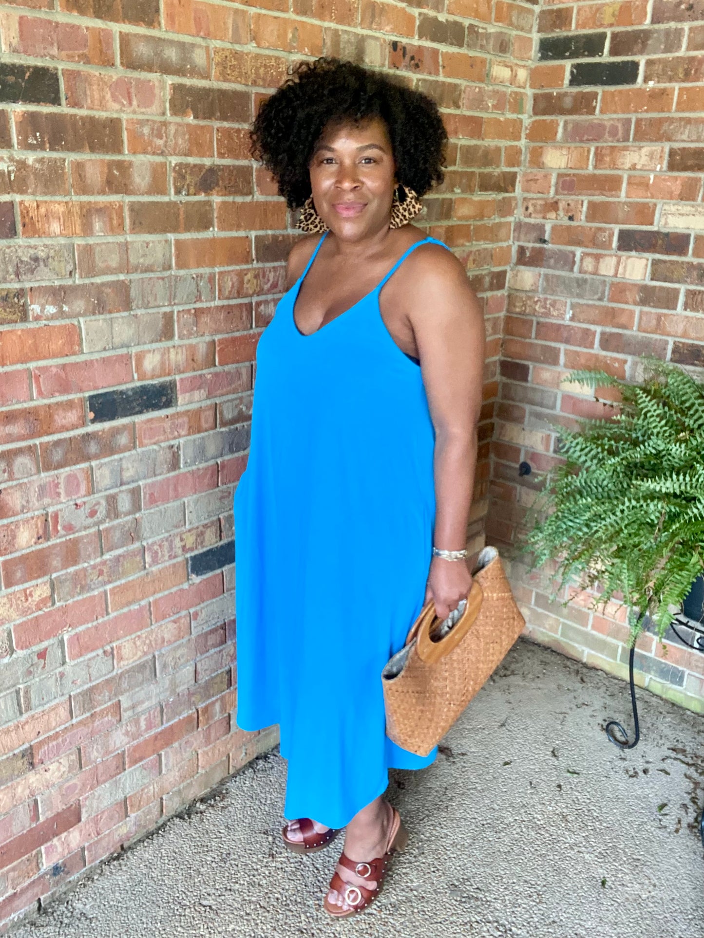 Blue Cami Maxi Dress