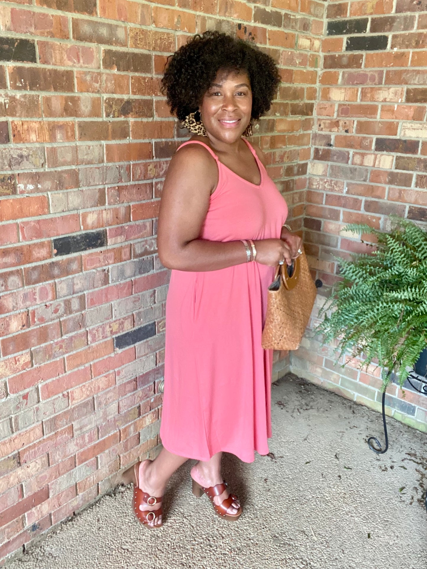 Coral Maxi Dress