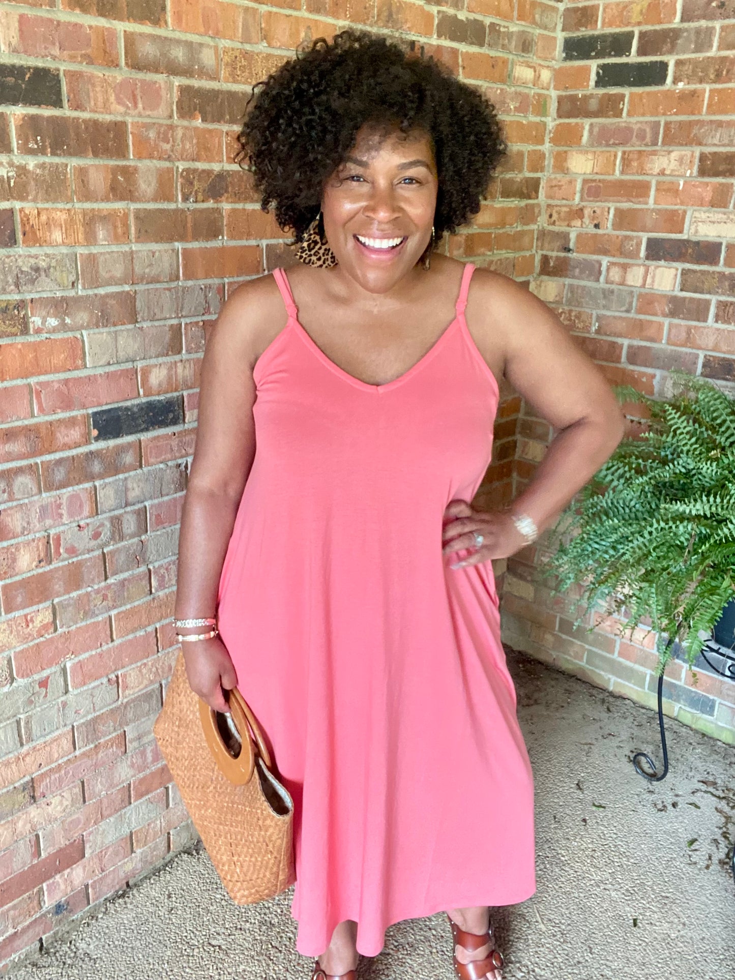 Coral Maxi Dress
