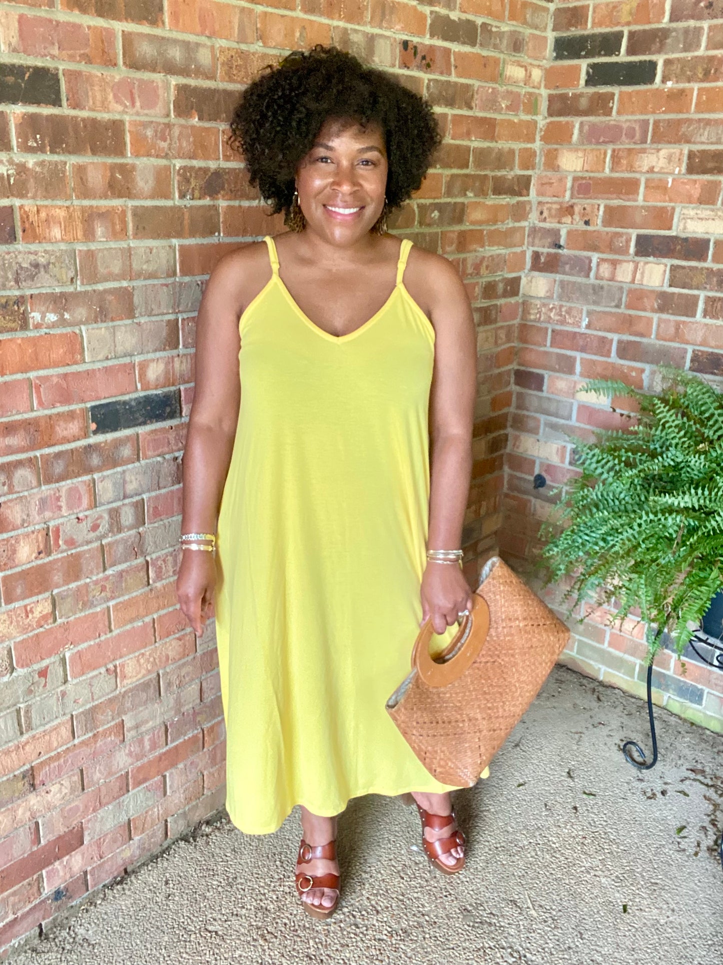 Yellow Cami Maxi Dress