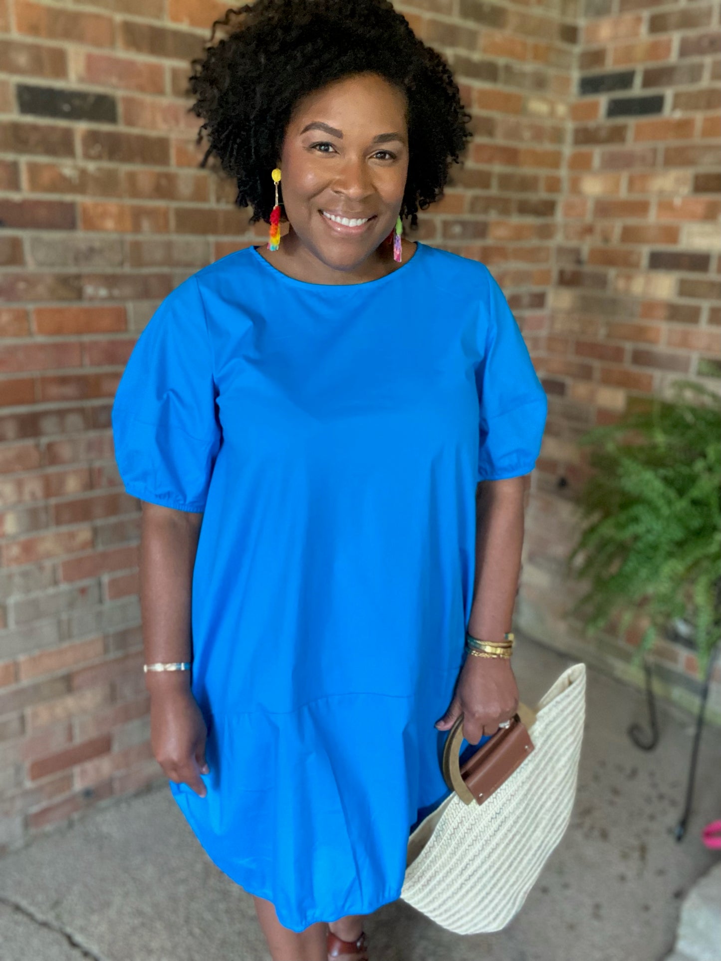 Sky Blue Bubble Dress