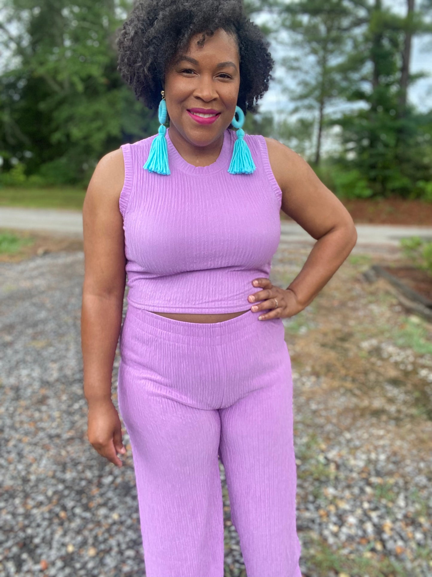 Lilac Crinkle Set