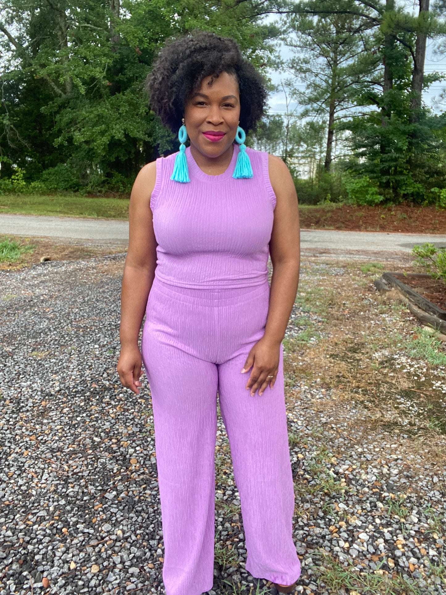 Lilac Crinkle Set