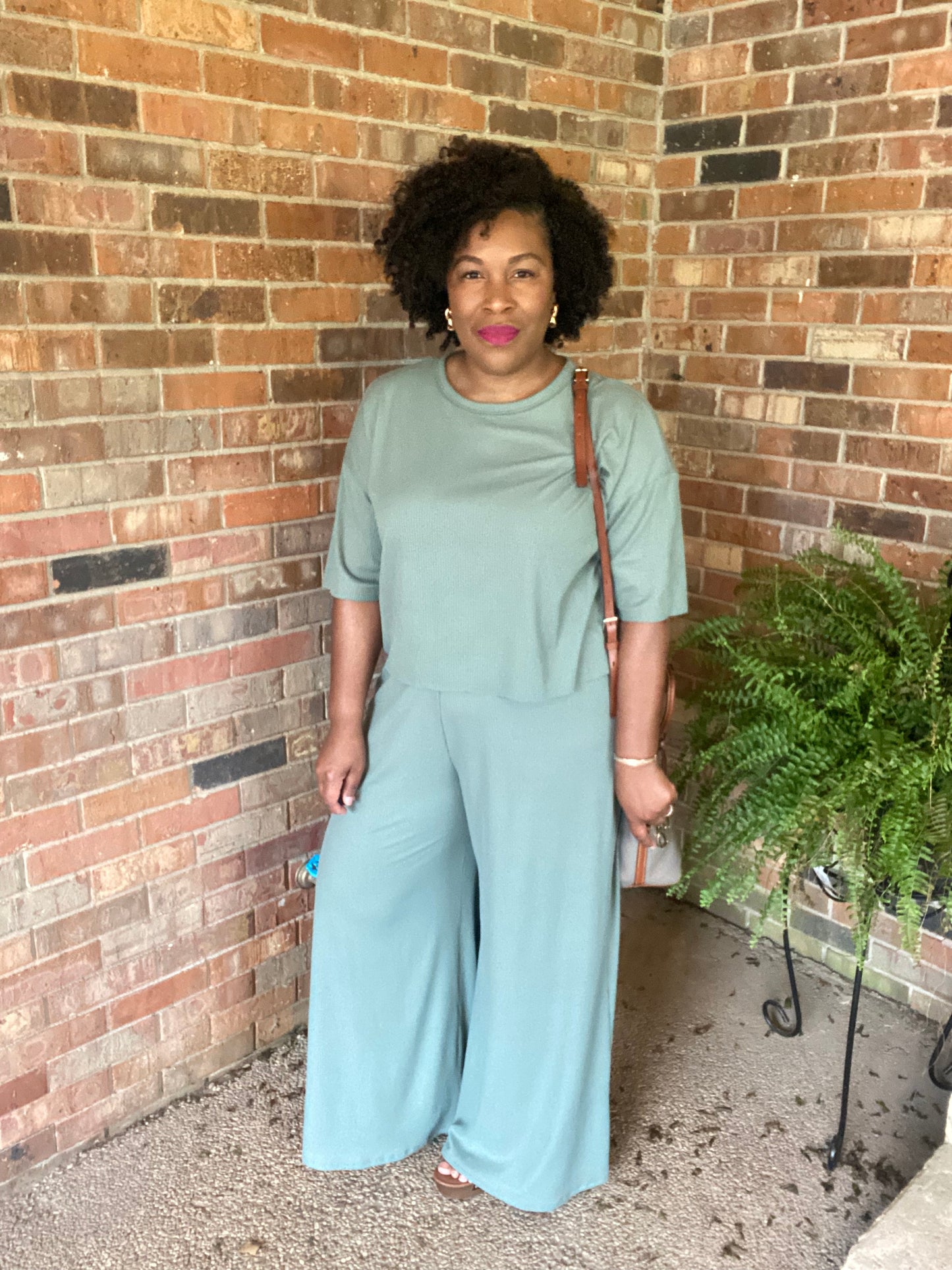 Sage Ribbed Set