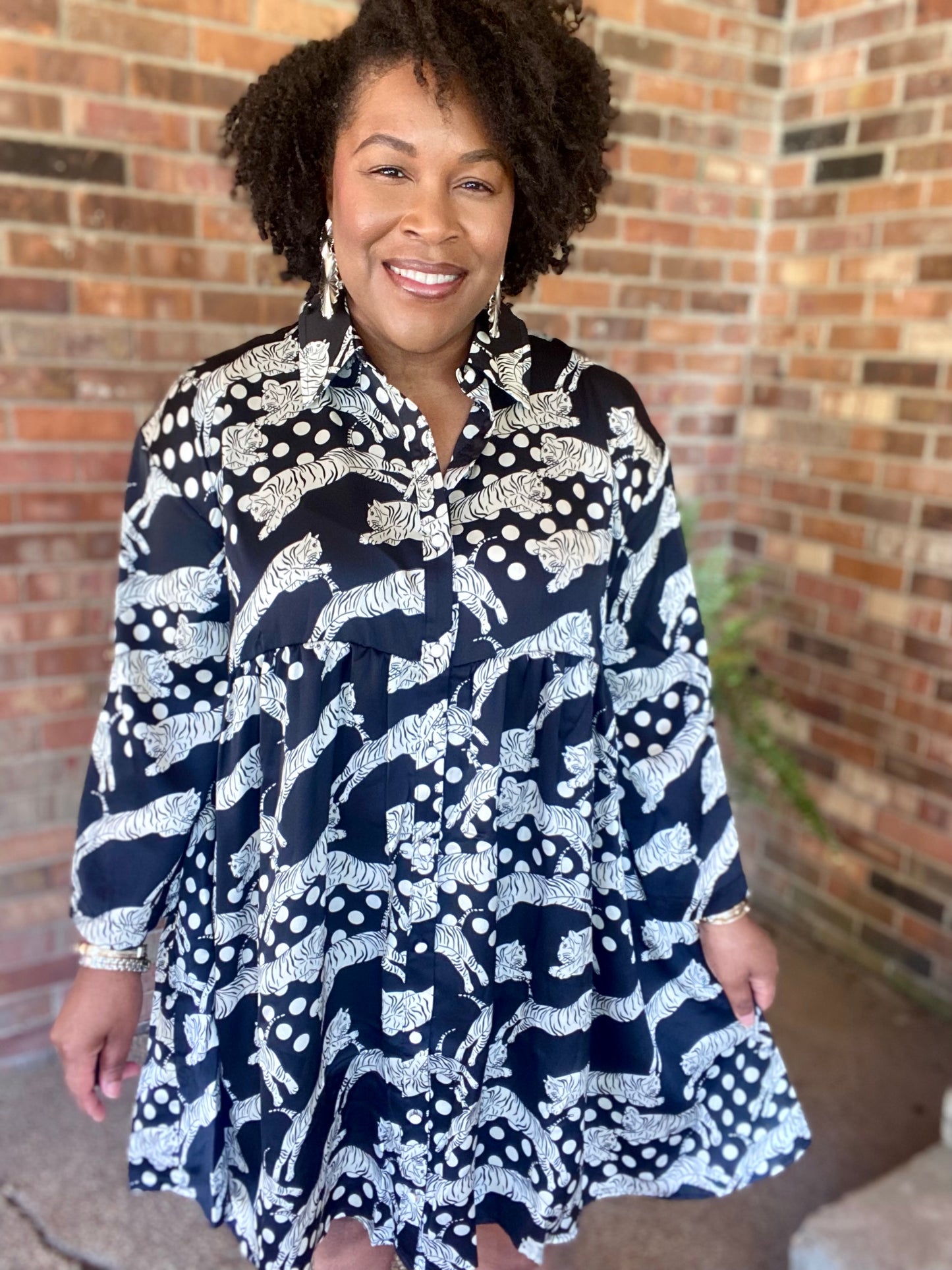 Satin Animal Print